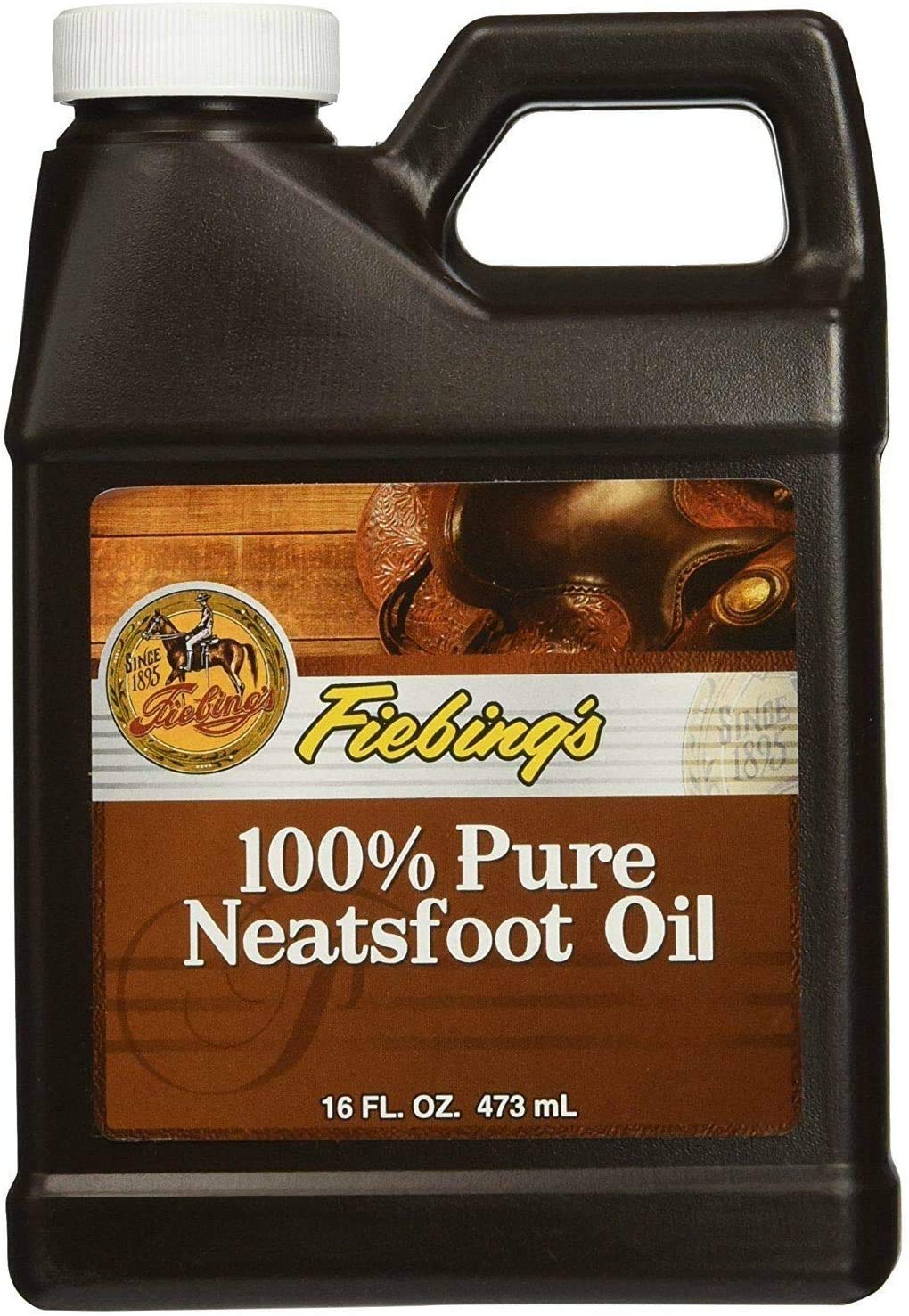 Fiebing'S 100% Pure Neatsfoot Oil 16Oz - Natural Leather Preservative - Great For Boots, Baseball Gloves, Saddles And More