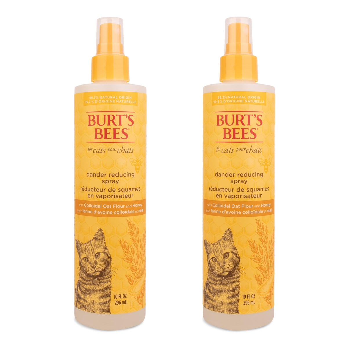 Burt'S Bees For Pets Cat Naturally Derived Dander Reducing Spray With Soothing Colloidal Oat Flour & Honey - Cruelty Free, Made 