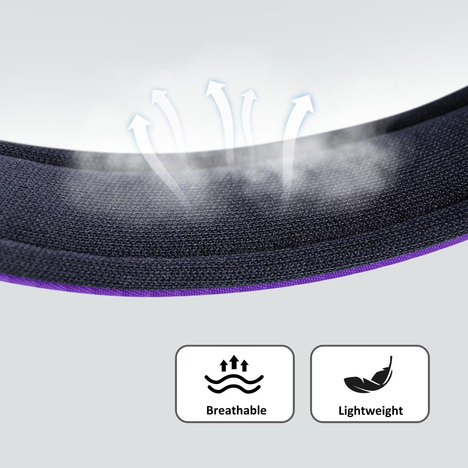 Didog Soft Padded Dog Collars For Small Dogs, Lightweight And Breathable Dog Collar Waterproof With Metal Buckle For Puppy, Purp