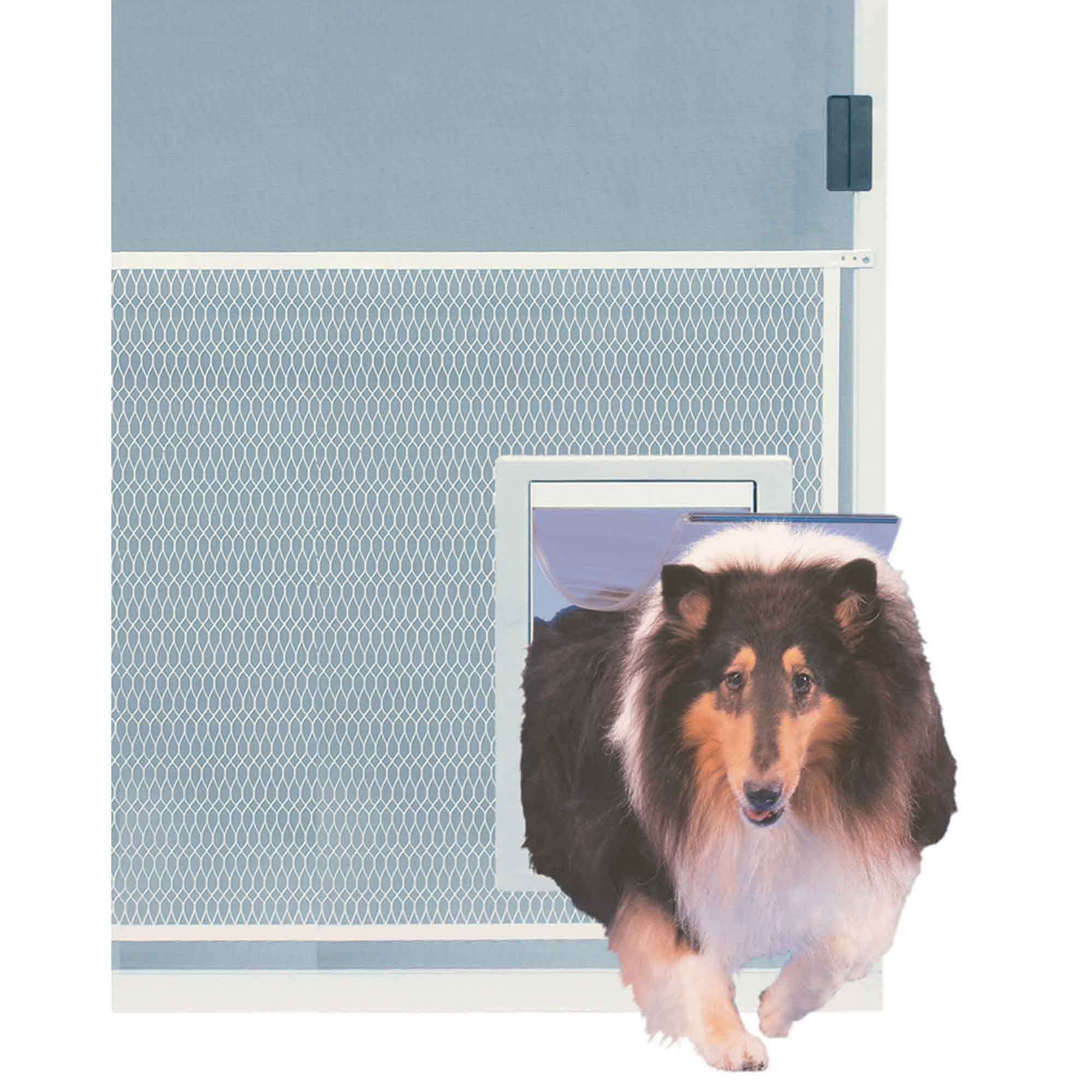 Ideal Pet Products Screen Guard Pet Door, Extra Large, 10.5' X 15' Flap Size, White