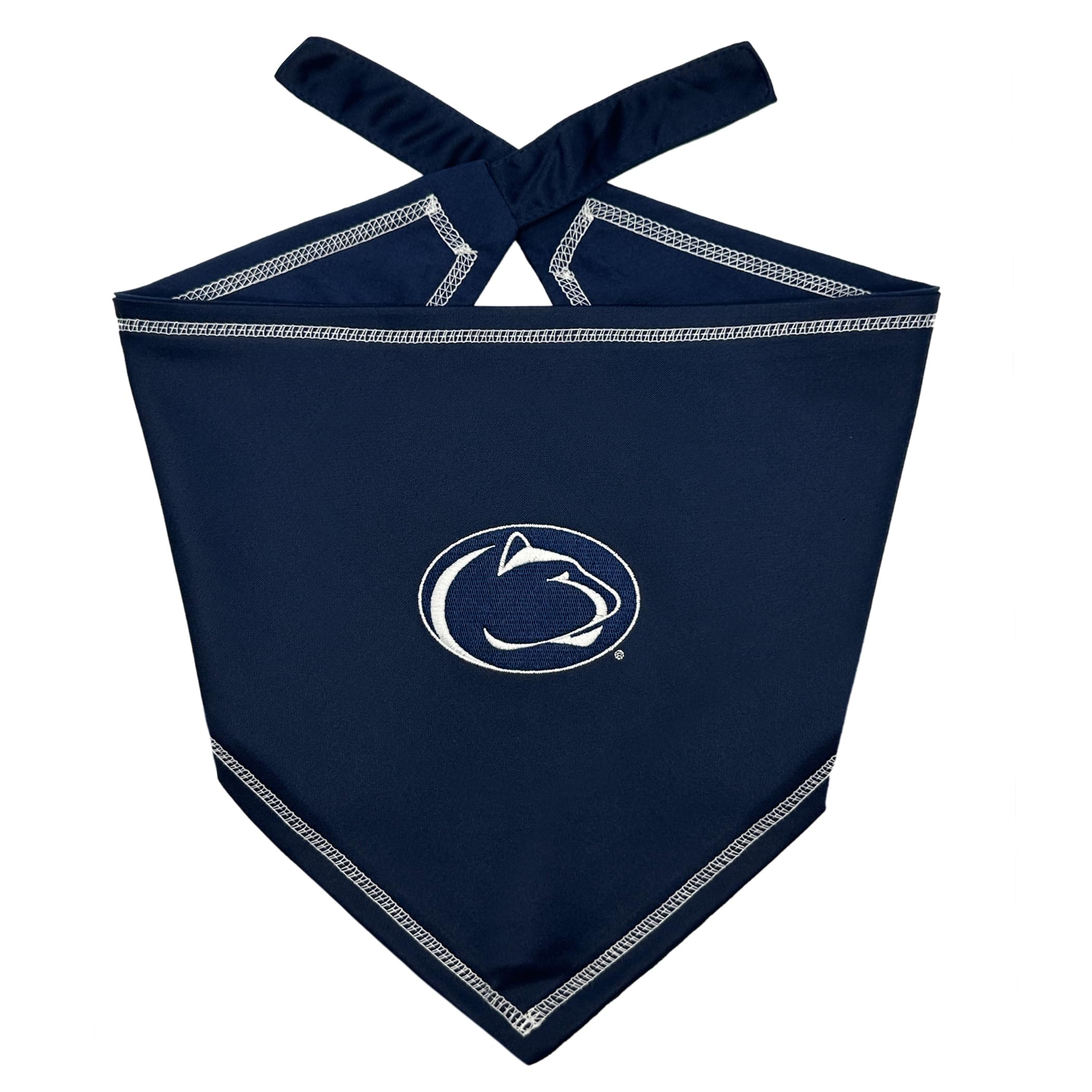 Pets First Ncaa Penn State Nittany Lions Tie Bandana, Size Large/X-Large. Dog Bandana Scarf Bib For Pet Cat Dog. The Ultimate Ga