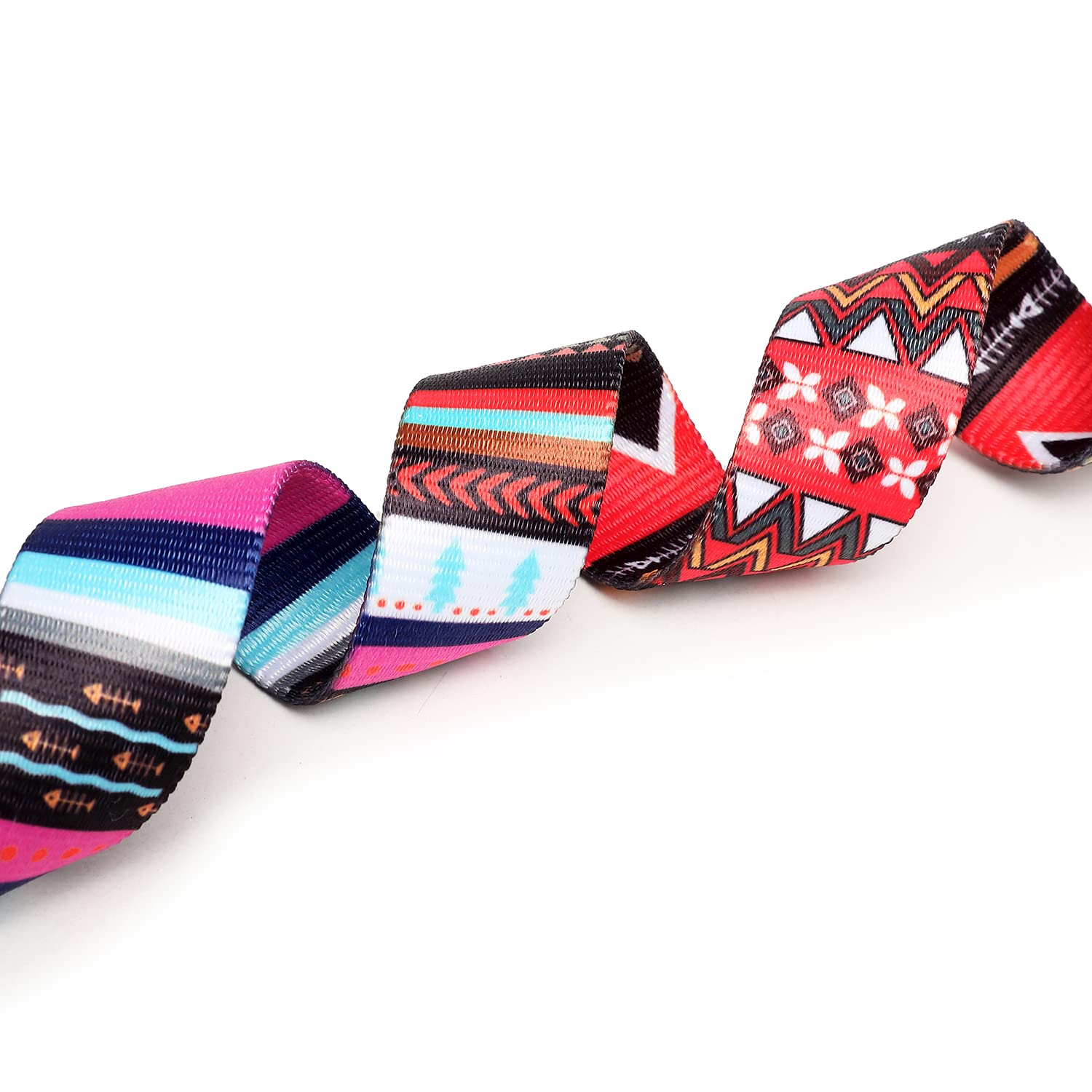Mercano Adjustable Dog Collar - Special Design Patterns, Soft Nylon Comfortable Durable Pet Collar For Small Medium Large Dogs (M, Tribal Pink)