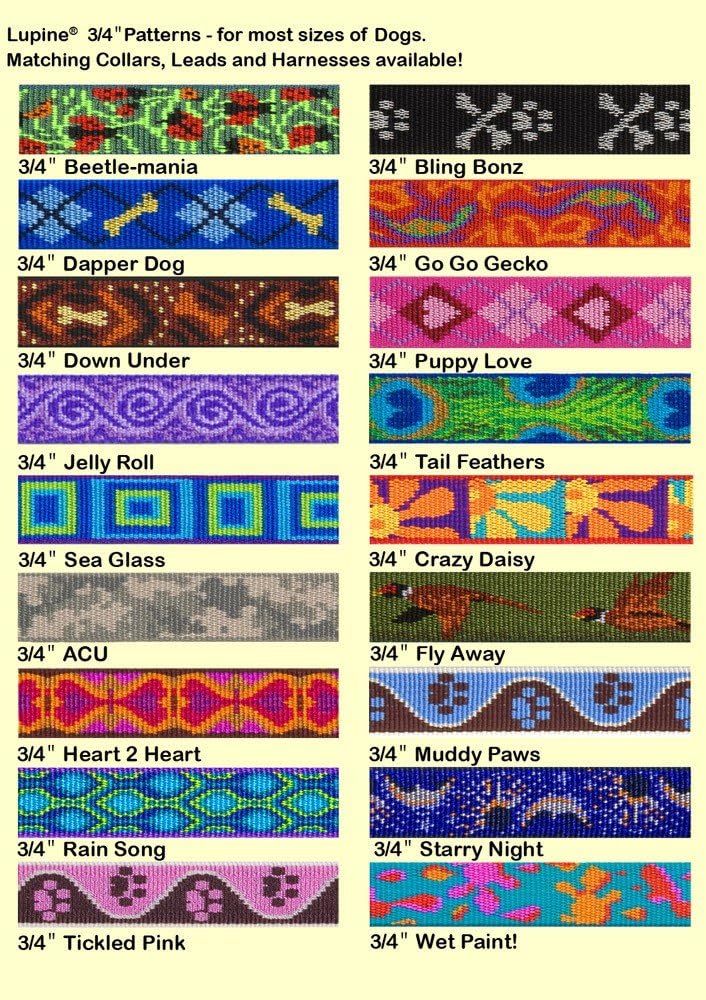 Lupinepet Originals 3/4'' Puppy Love 12-17'' Containment Collar Strap For Small To Medium Dogs