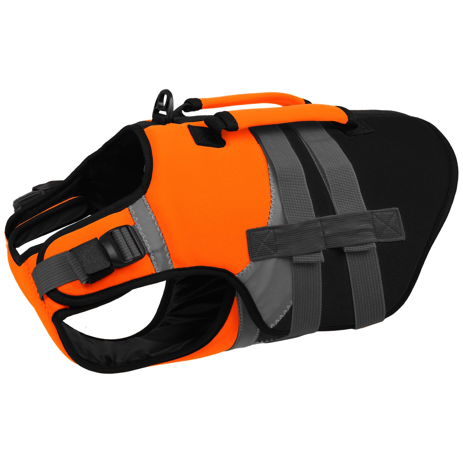 Kuoser Dog Life Jacket, High Flotation Dog Life Vest For Swimming Boating, Reflective Dogs Swimsuit Lifejacke With Double Rescue