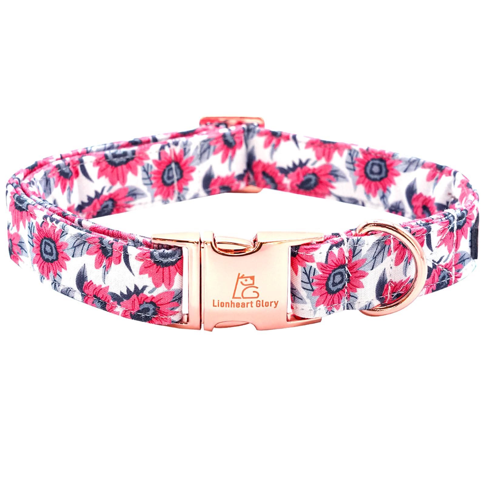 Lionheart Pink Dog Collar For Female Dogs - Soft, Durable, Adjustable - Gift Collar For Puppies & Adults