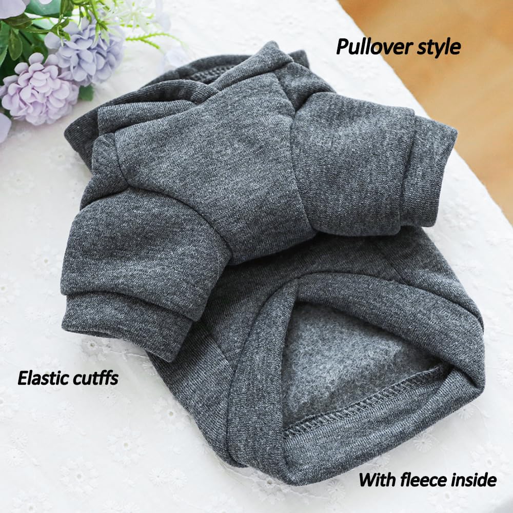 Aniac Happy Dog Hoodies Fall Puppy Clothes For Small Dog Girl Boy Hooded Dog Sweatshirt Winter Cat Clothes Warm Pet Sweater Cold