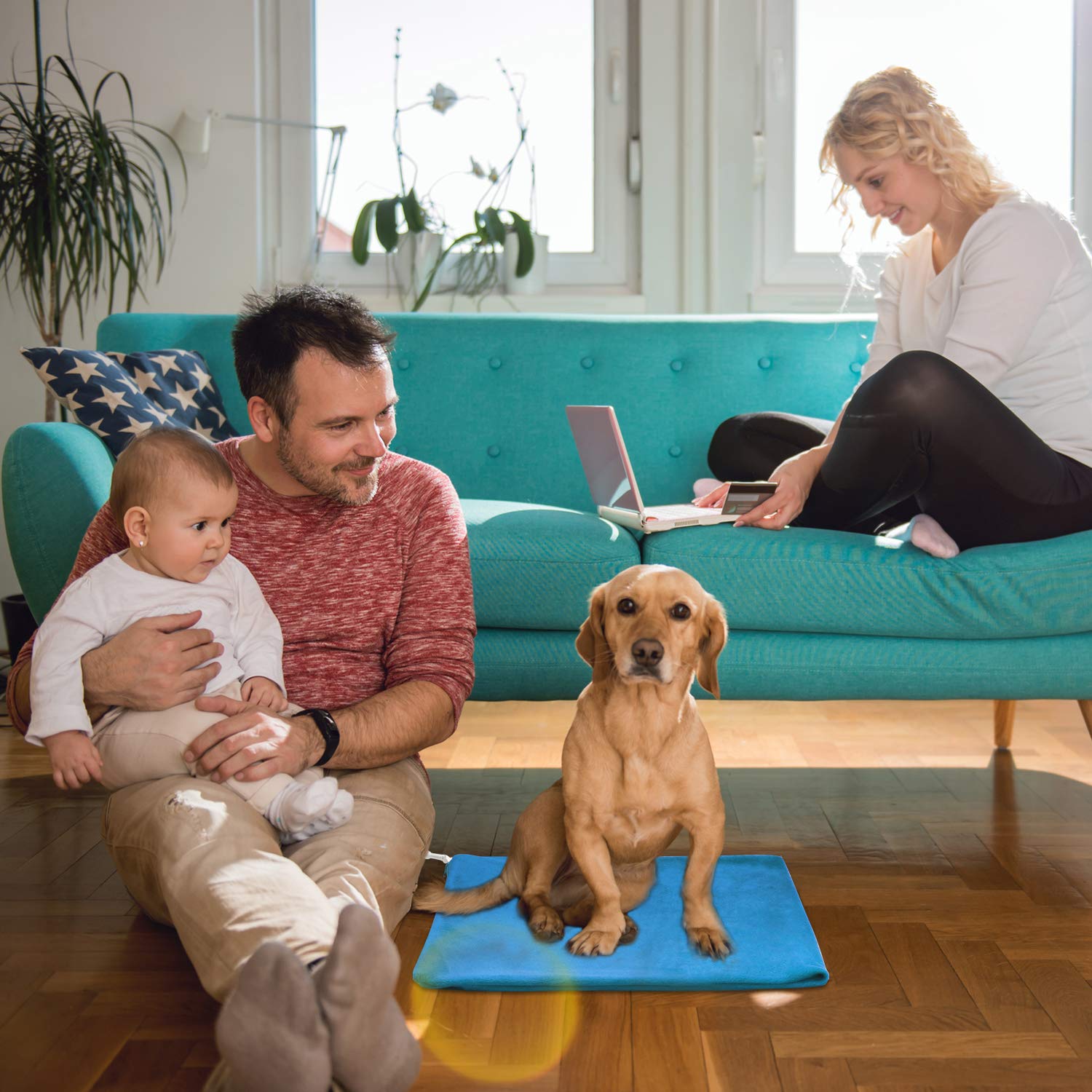 Marunda Pet Heating Pad,Cat Dog Electric Pet Heating Pad Indoor Waterproof,Auto Constant Temperature, Chew Resistant Steel Cord