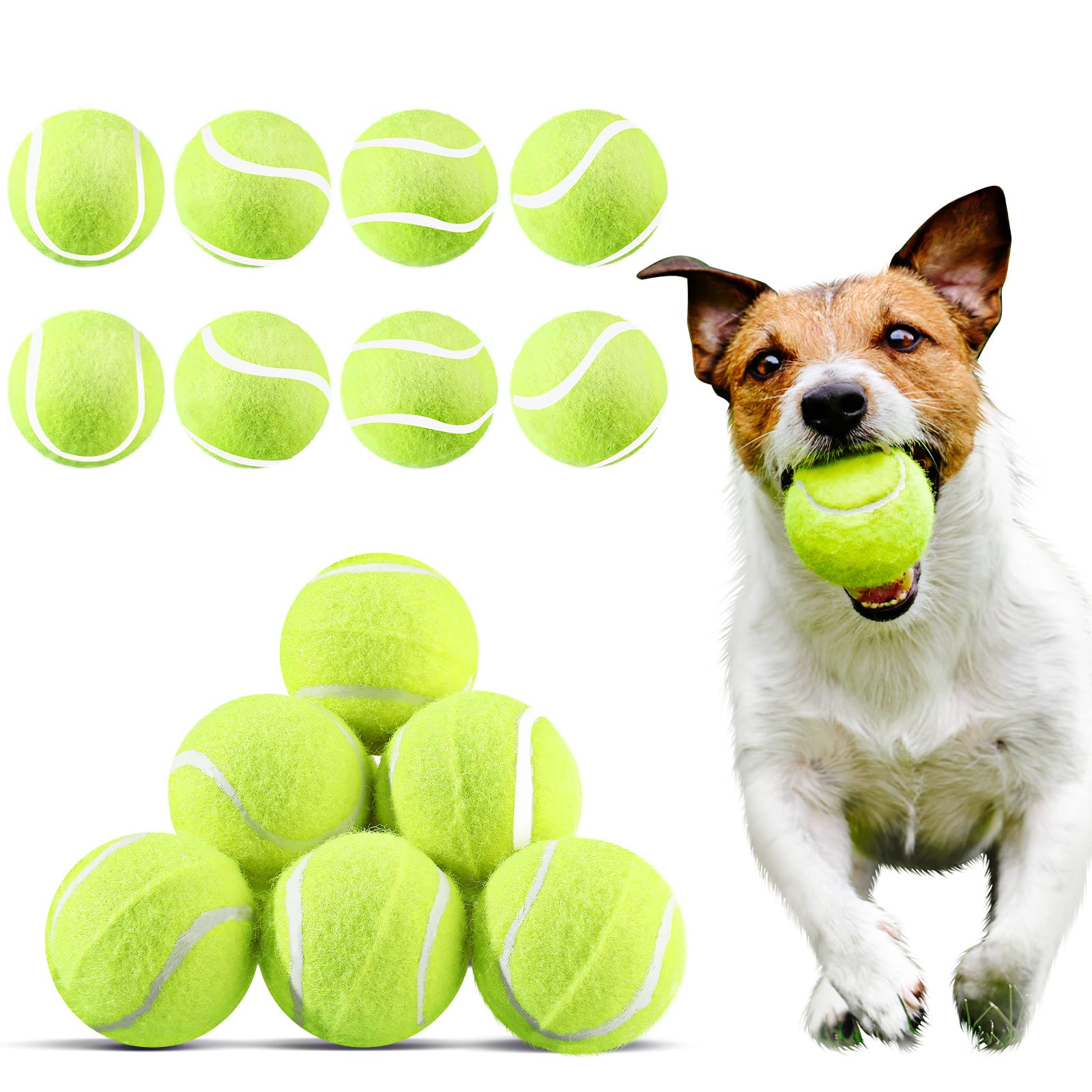 Hanaive 20 Pieces Dog Tennis Balls 2 Inch Mini Tennis Balls For Small Dog Pet Fetching Toy Rubber Felt Training Toys For Puppy P