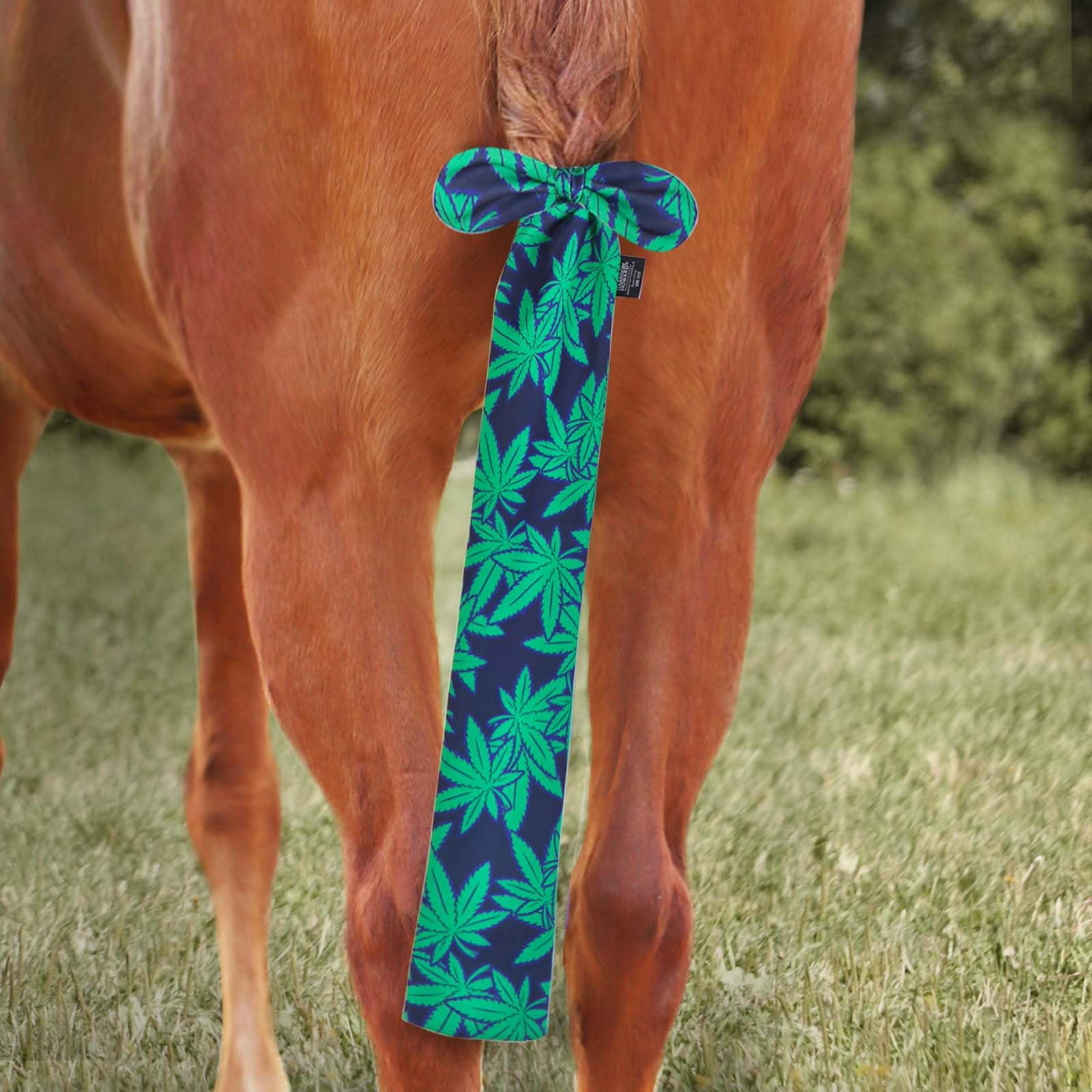 Harrison Howard Stretchy Tail Guard for Horses - Breathable, Slip-on Design, Protects Tail, 22'' L Length, Easy Grooming - Live