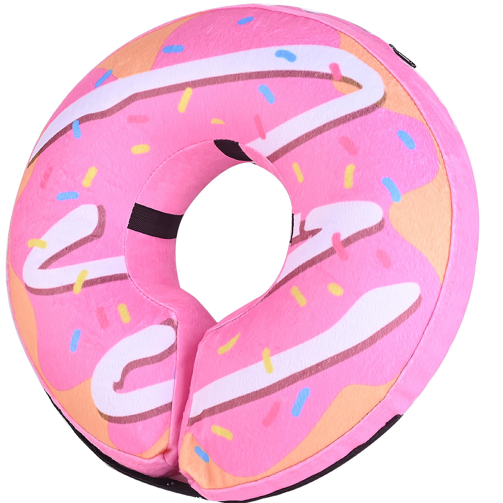 BGGo Inflatable Dog Cone, Donut Collar for After Surgery, Soft Adjustable Blow up E-Collar for Small Medium Large Dogs and Cats