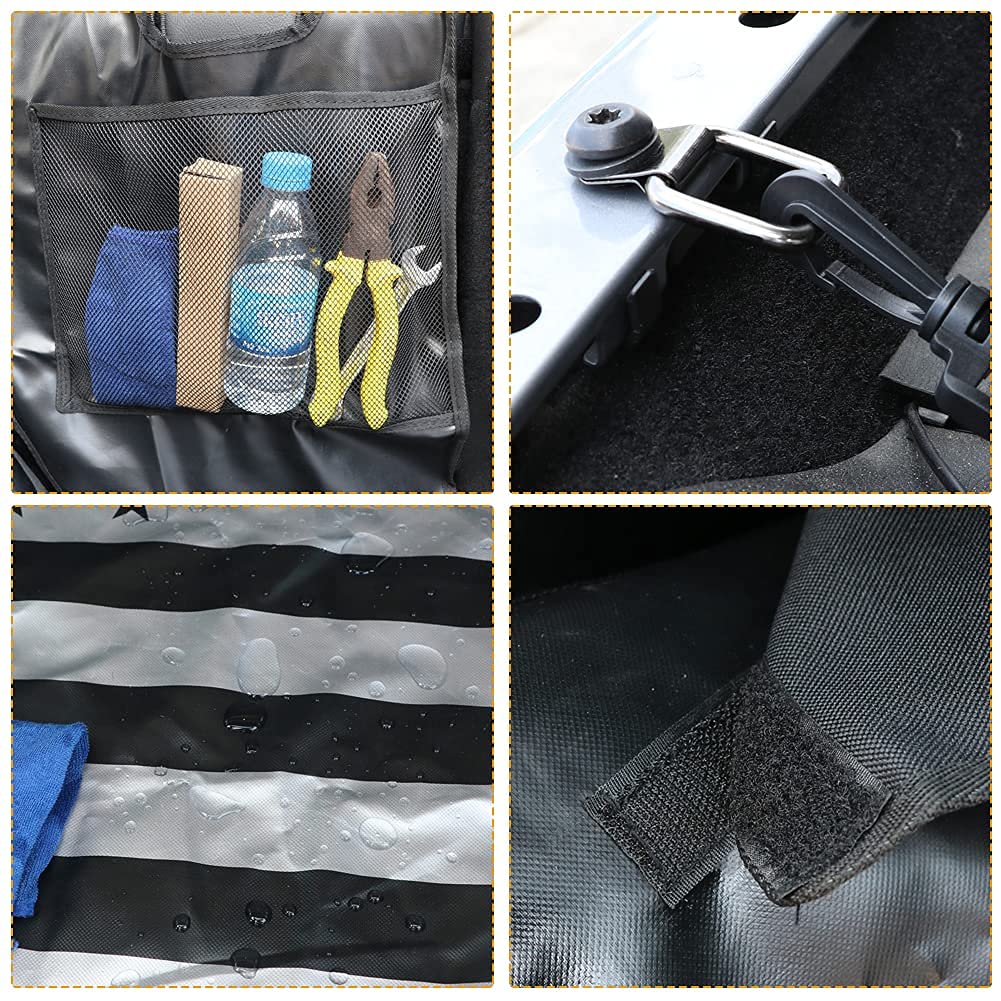 Bestaoo Dog Cargo Liner For Jeep, Waterproof Pet Dog Trunk Cargo Liner For 2007-2025 Jeep Wrangler Jk Jl 4-Door, Heavy Duty Oxfo