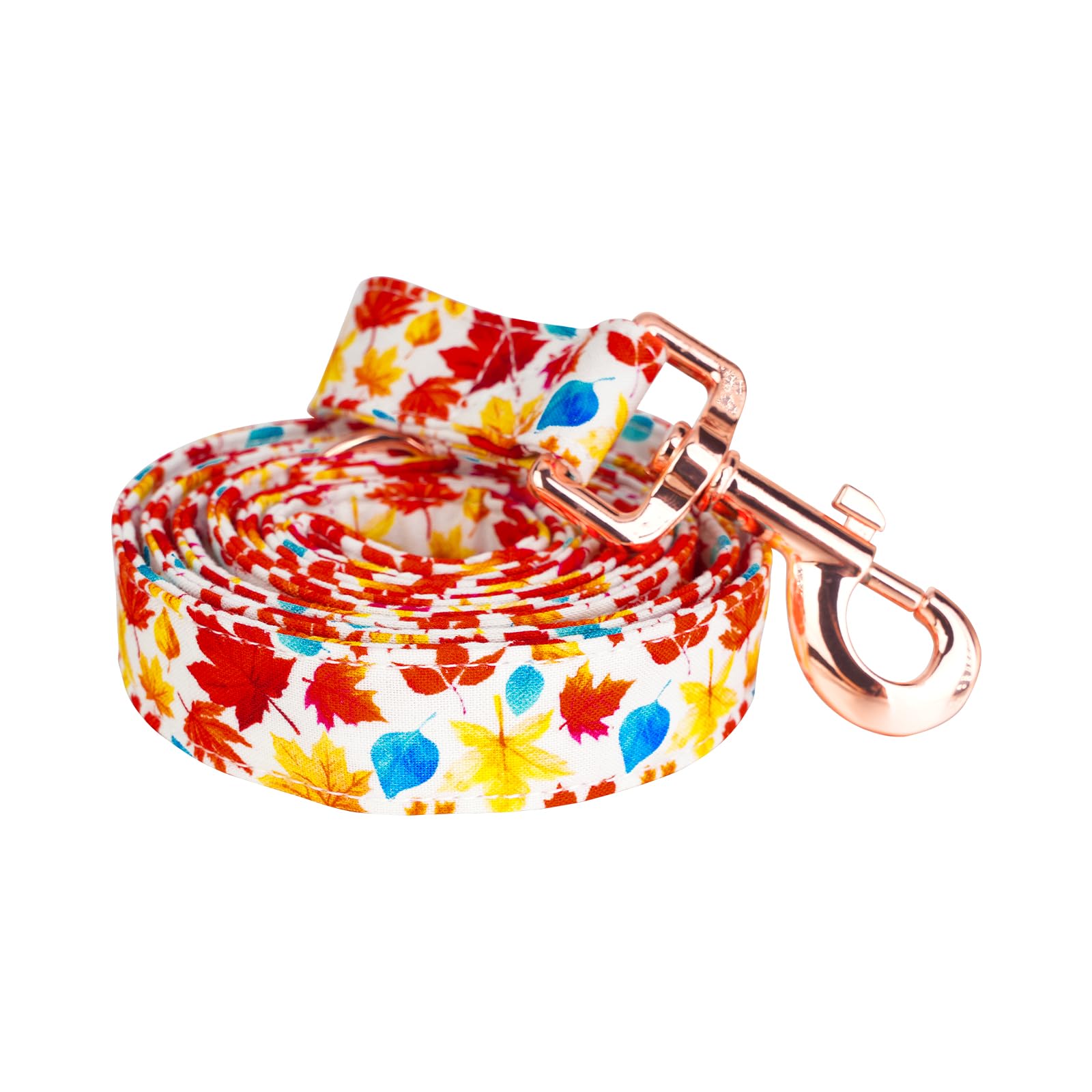 Tunkoo Autumn Charm Dog Leash With Metal Buckle - Durable, Stylish, And Perfectly Sized For Fall Season Daily Walking M