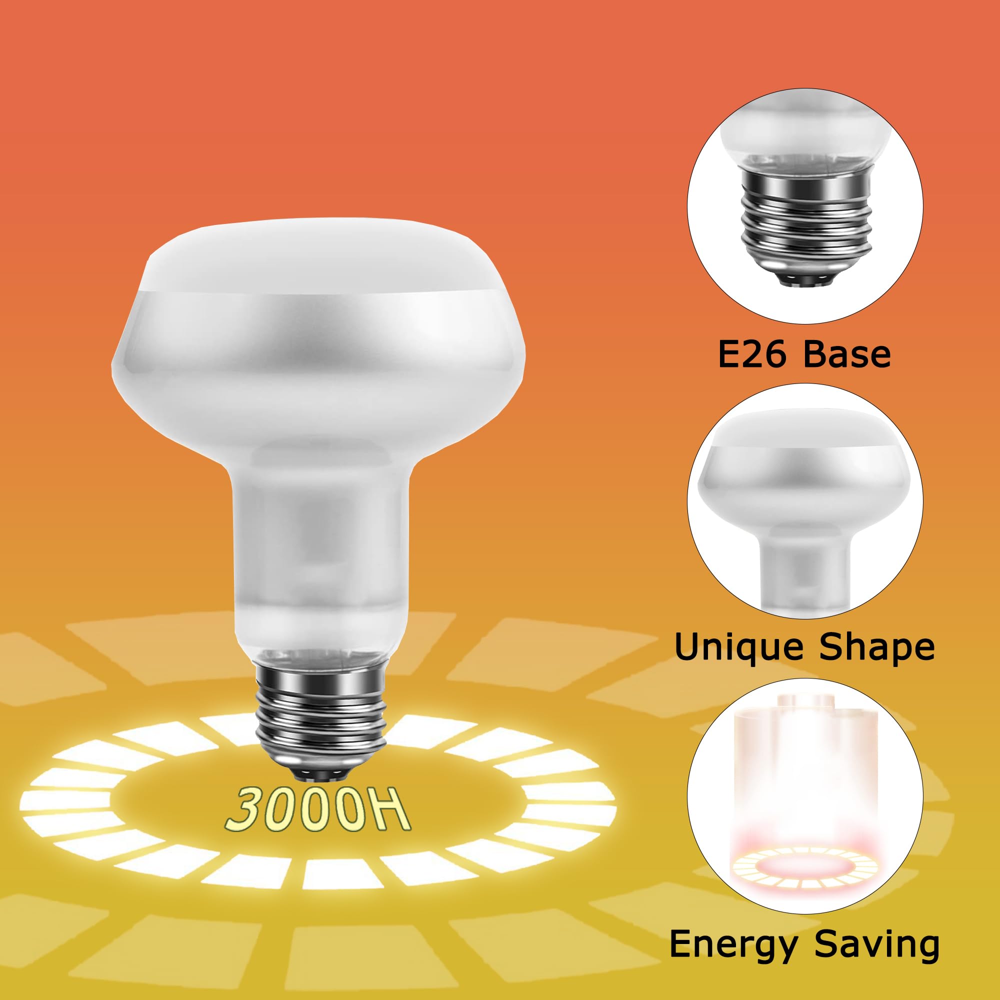 Hartompet 60W Intense Basking Spot Lamp - Uva Daylight Heat Bulb For Reptiles And Amphibians, Simulates Natural Sunrise And Suns