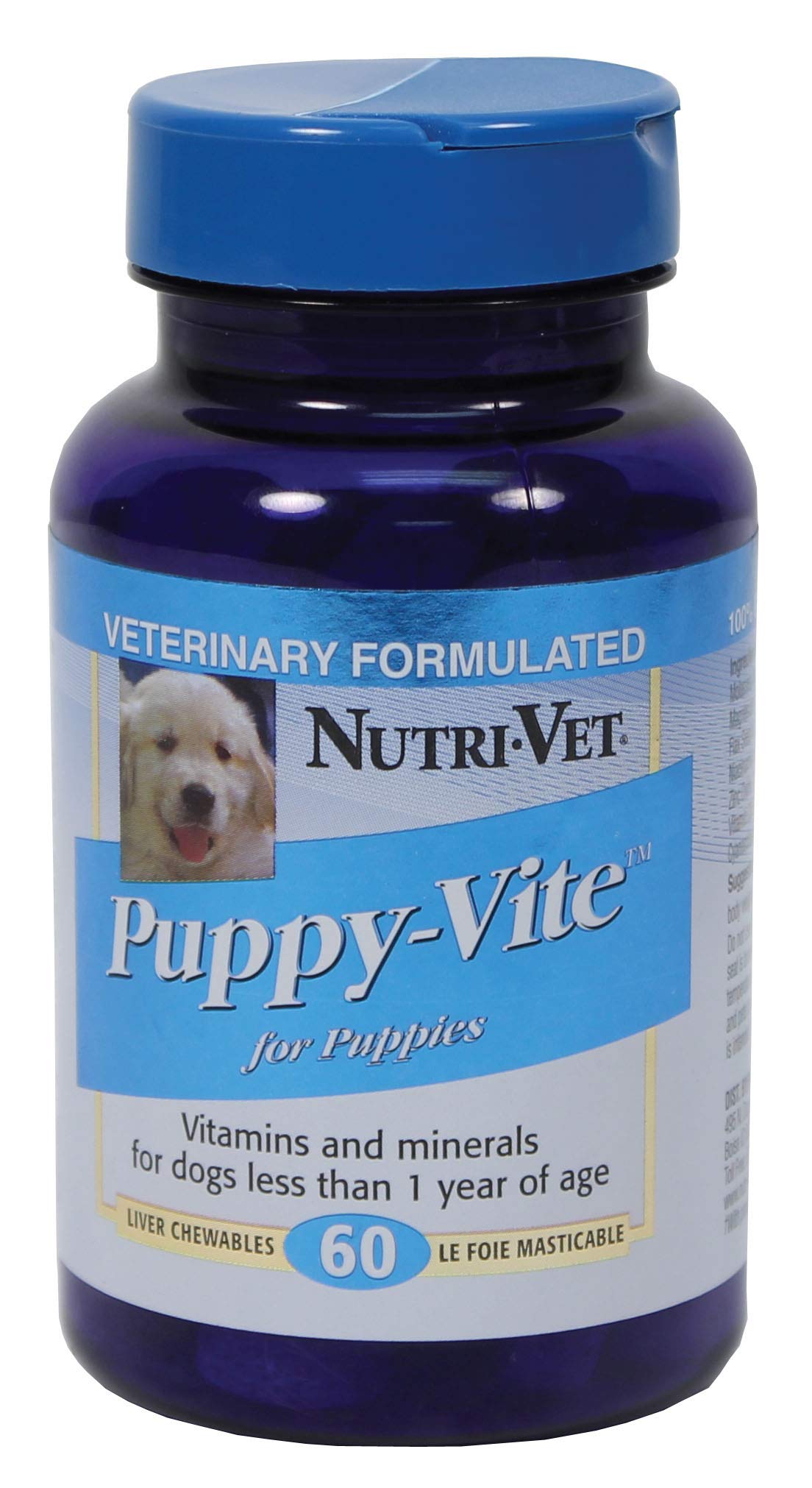 Nutri-Vet Multi-Vite Chewables For Puppies - Formulated With Vitamins & Minerals To Support Balanced Diet - 60 Count