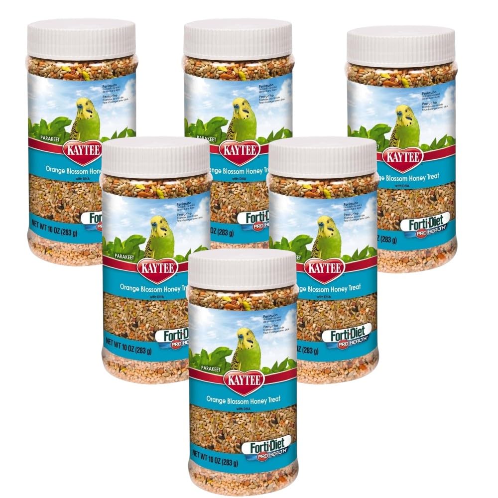 Kaytee Forti-Diet Pro Health Parakeet Oran Blos Honey Jar 10oz