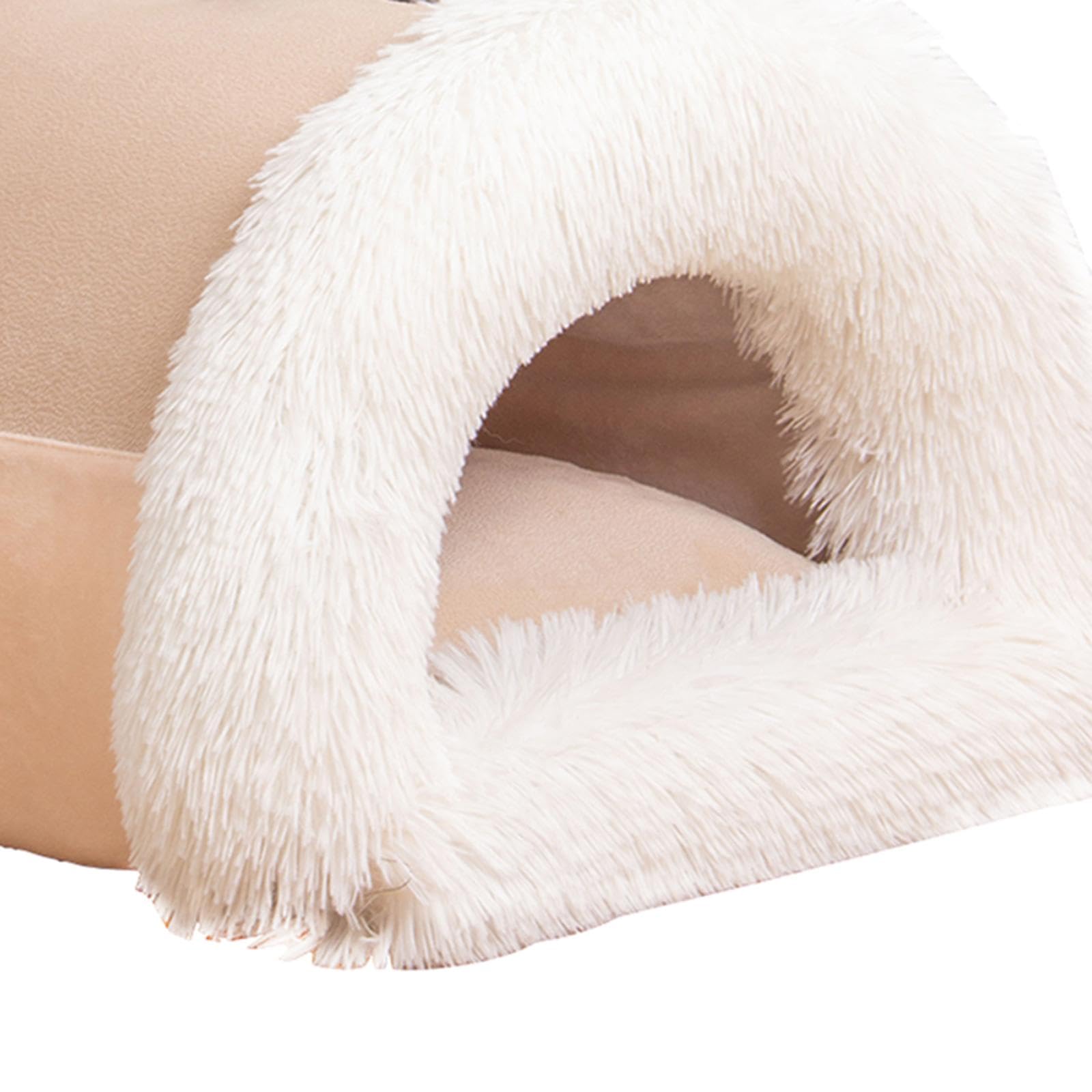 APIRILY Semi Enclosed Pet Cat Nest Soft Pet Supplies Sleeping Cat Bed for Kitten Dog Coffee Large | Pet Supplies | Cat Supplies 