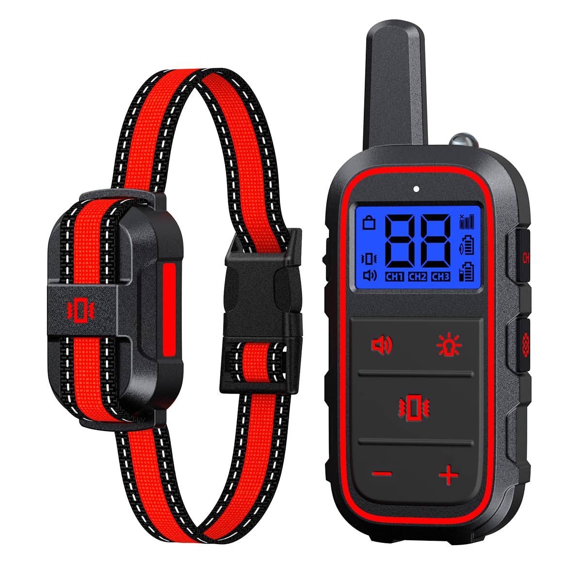 Dogstop Dog Training Collar With Rechargeable Remote Control 3 Training Modes Ipx7 Waterproof Electric Collar Range 3300Ft Bark 