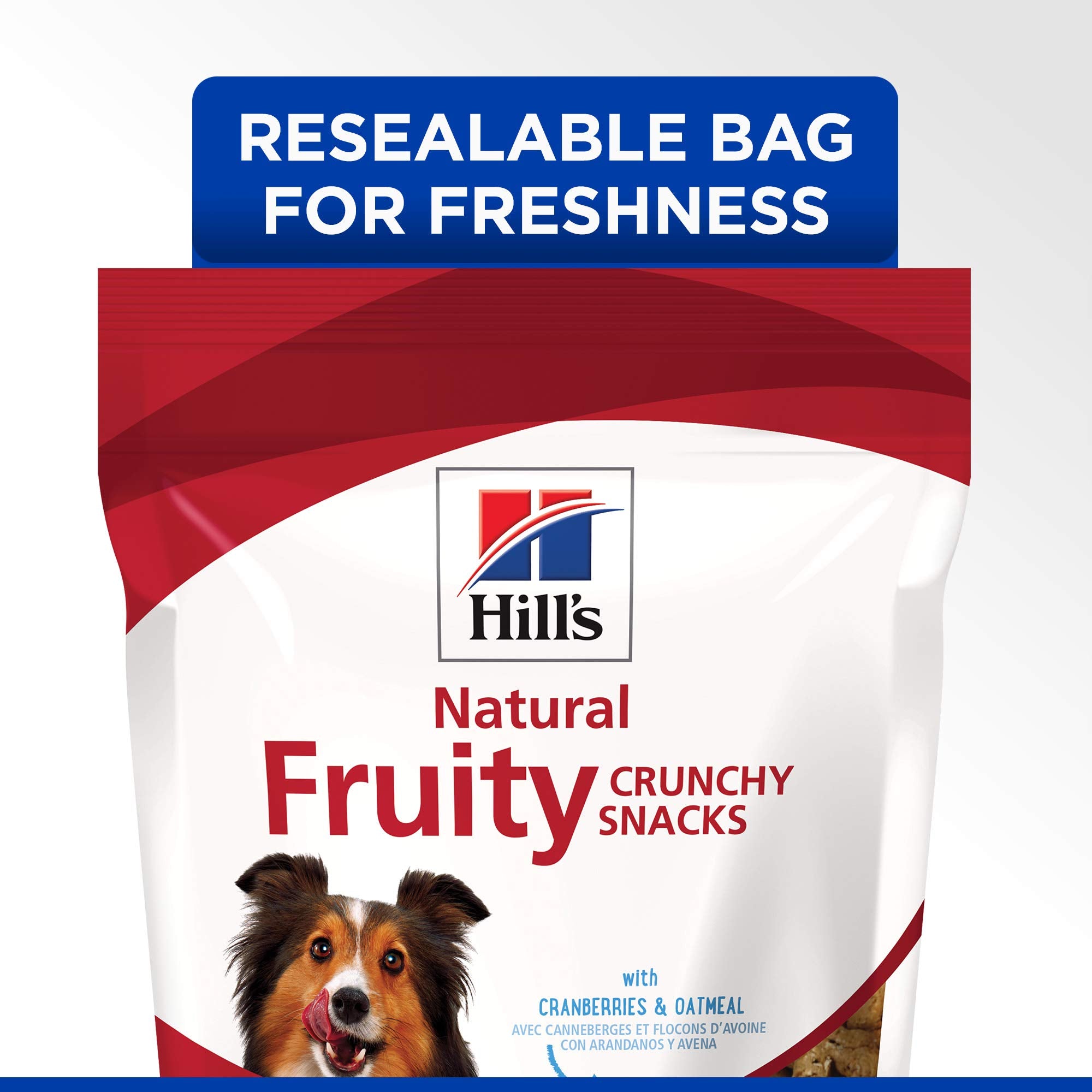 Hills Natural Fruity Crunchy Snacks, All Life Stages, Great Taste, Dog Treats, Cranberries & Oatmeal , 8 oz Bag