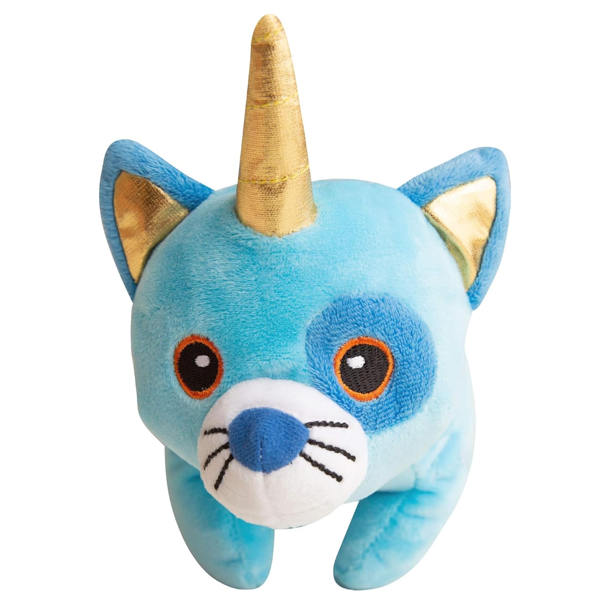 Snugarooz Cute Kit Caticorn Plush Dog Toy With Repair Patch – Soft, Durable And Squeaky Toy For Dogs - Blue
