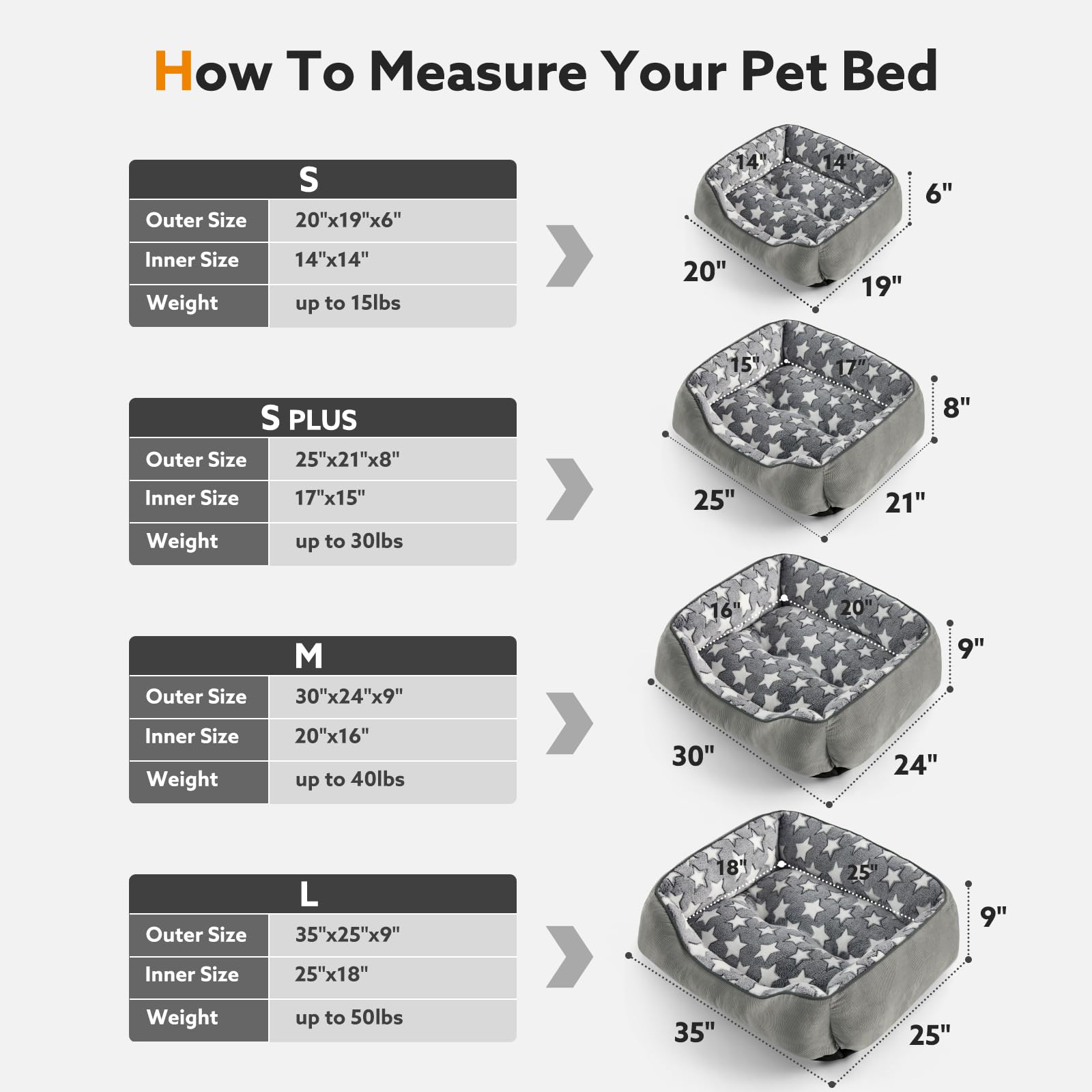 SIWA MARY Dog Bed Medium Size Dog,Washable Medium Dog Bed,Orthopedic Dog Bed,Waterproof Dog Sofa Beds Medium,Comfort Dog Beds fo