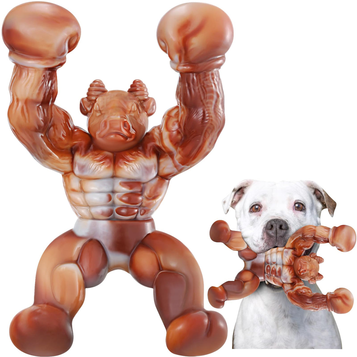 Zinbo Dog Toys For Aggressive Chewers, Indestructible Dog Toys, Tough Toys For Aggressive Chewers To Keep Them Busy, Dog Chew To