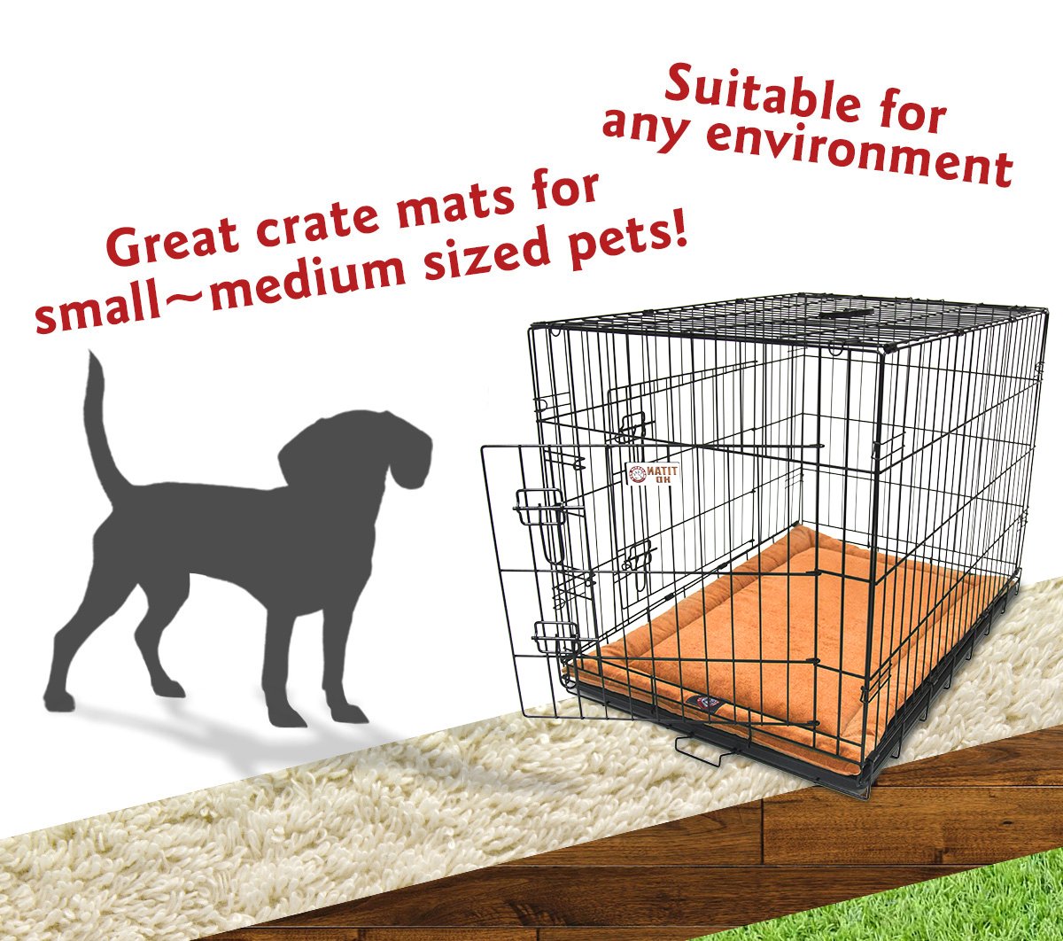 30' Villa Orange Crate Dog Bed Mat By Majestic Pet Products
