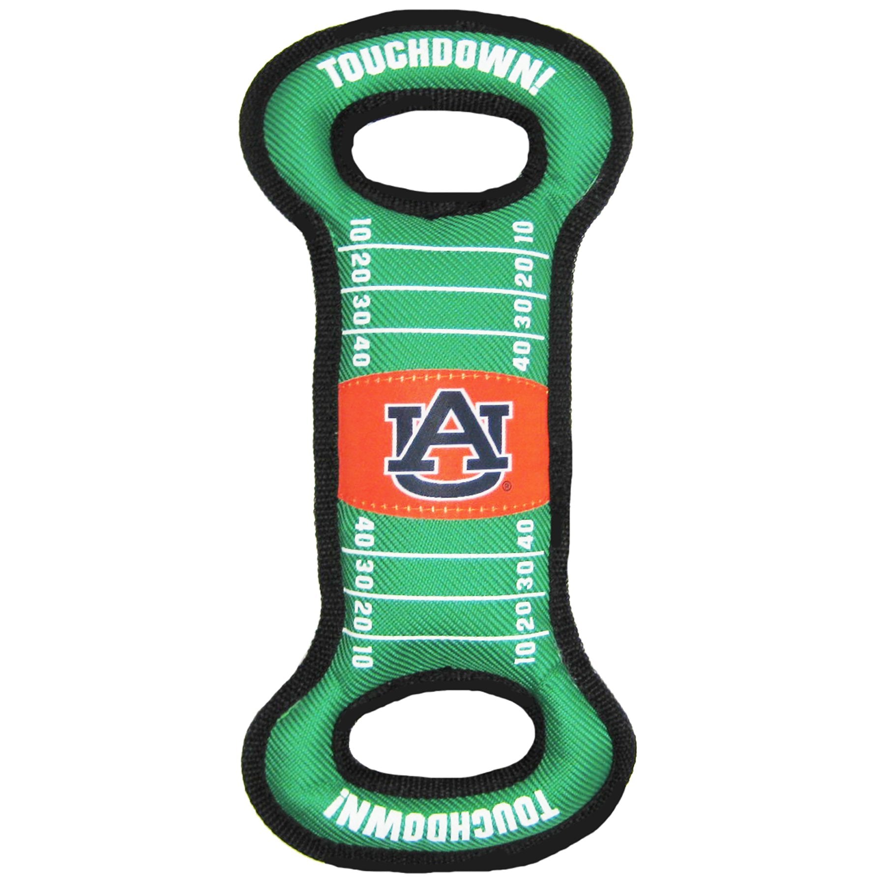 Pets First Ncaa Football Field Dog Toy With Squeaker. - Auburn Tigers - For Tug, Toss, And Fetch. - Tough& Durable Pet Toy