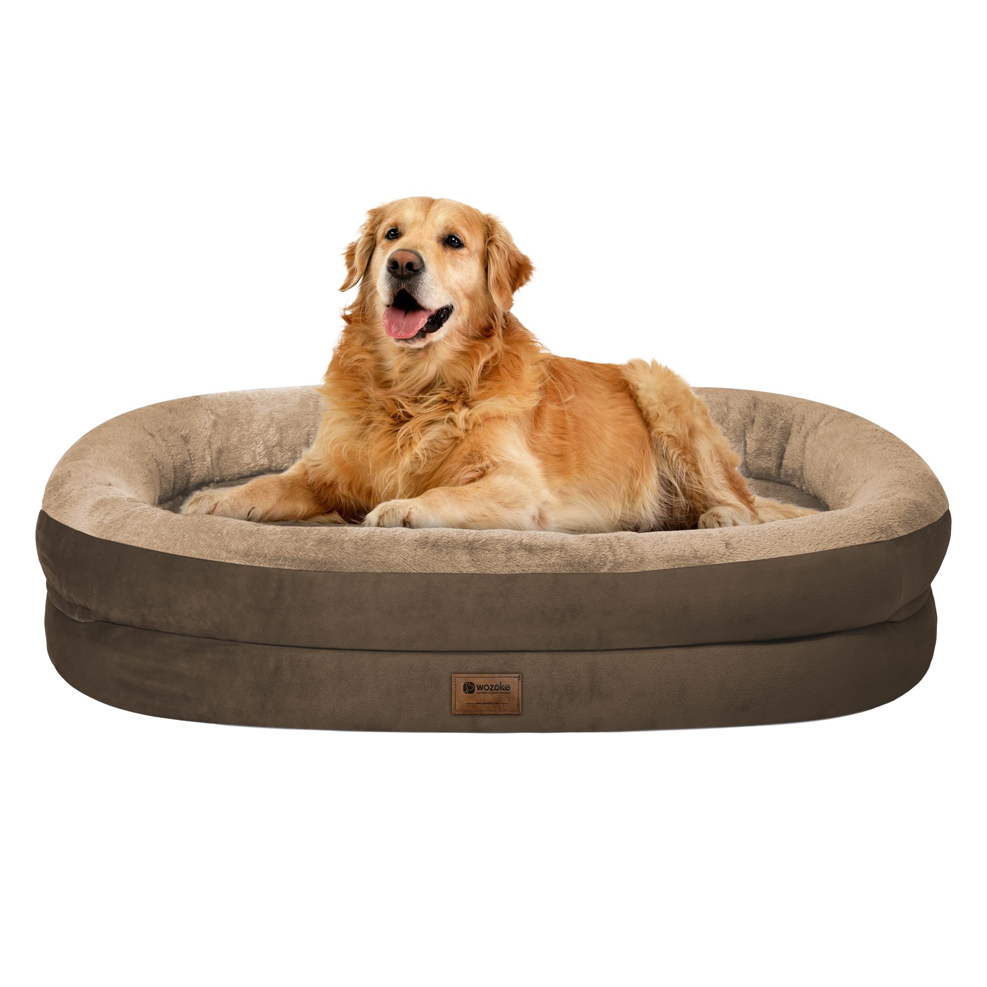 Orthopedic Waterproof Large Dog Bed: Memory Foam Washable Dog Bed With Bolsters - Xl Removable Orthopedic Pet Cover For Medium L