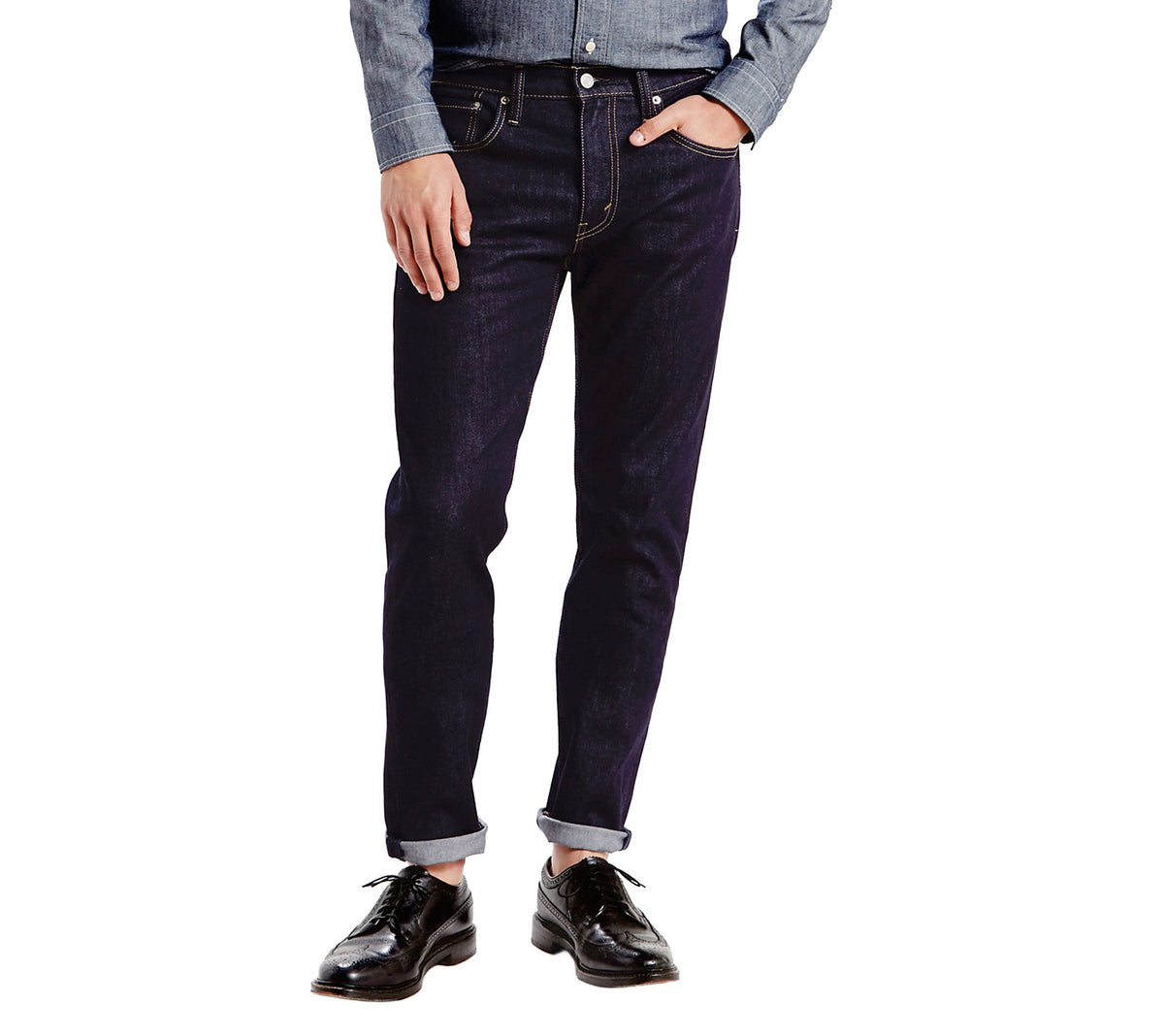 Levis Mens 512 Slim Taper Fit Jeans, Dark Hollow - Stretch, 36W X 32L