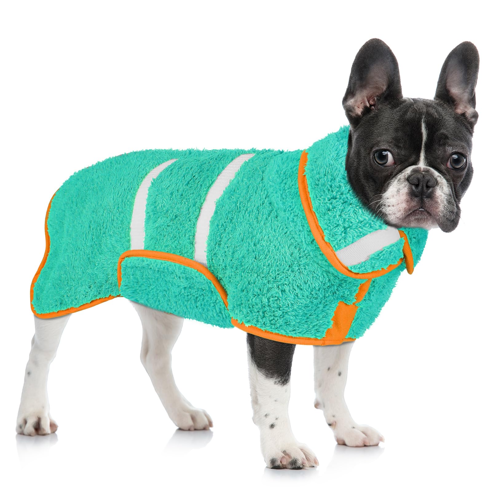 Dog Bathrobe Super Absorbent Dog Towels For Drying Dogs Large Quick Drying Puppy Robes For After Bath Soft Puppy Towel Adjustabl