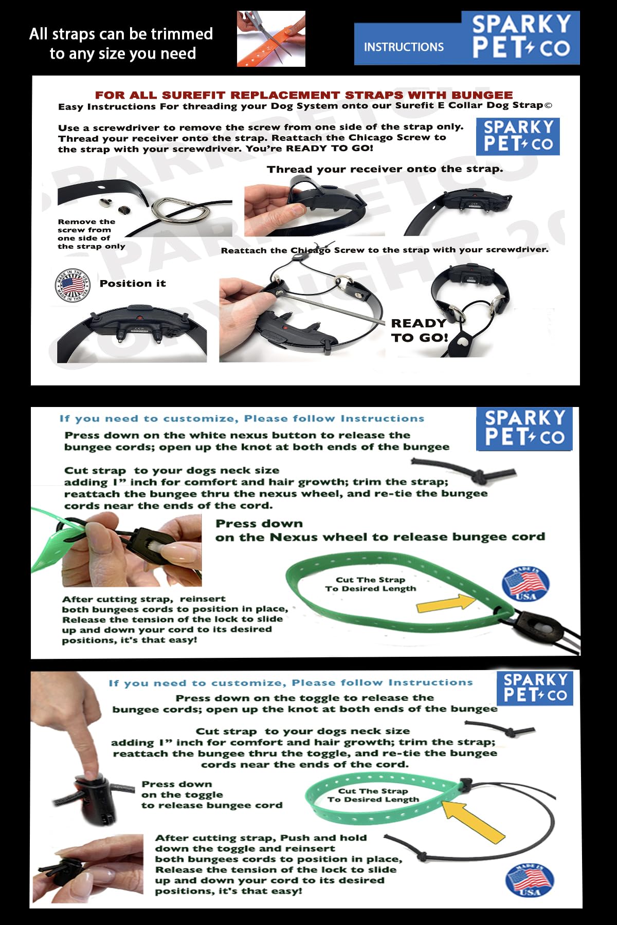 Dogtra Strap Black 3/4' X 28'