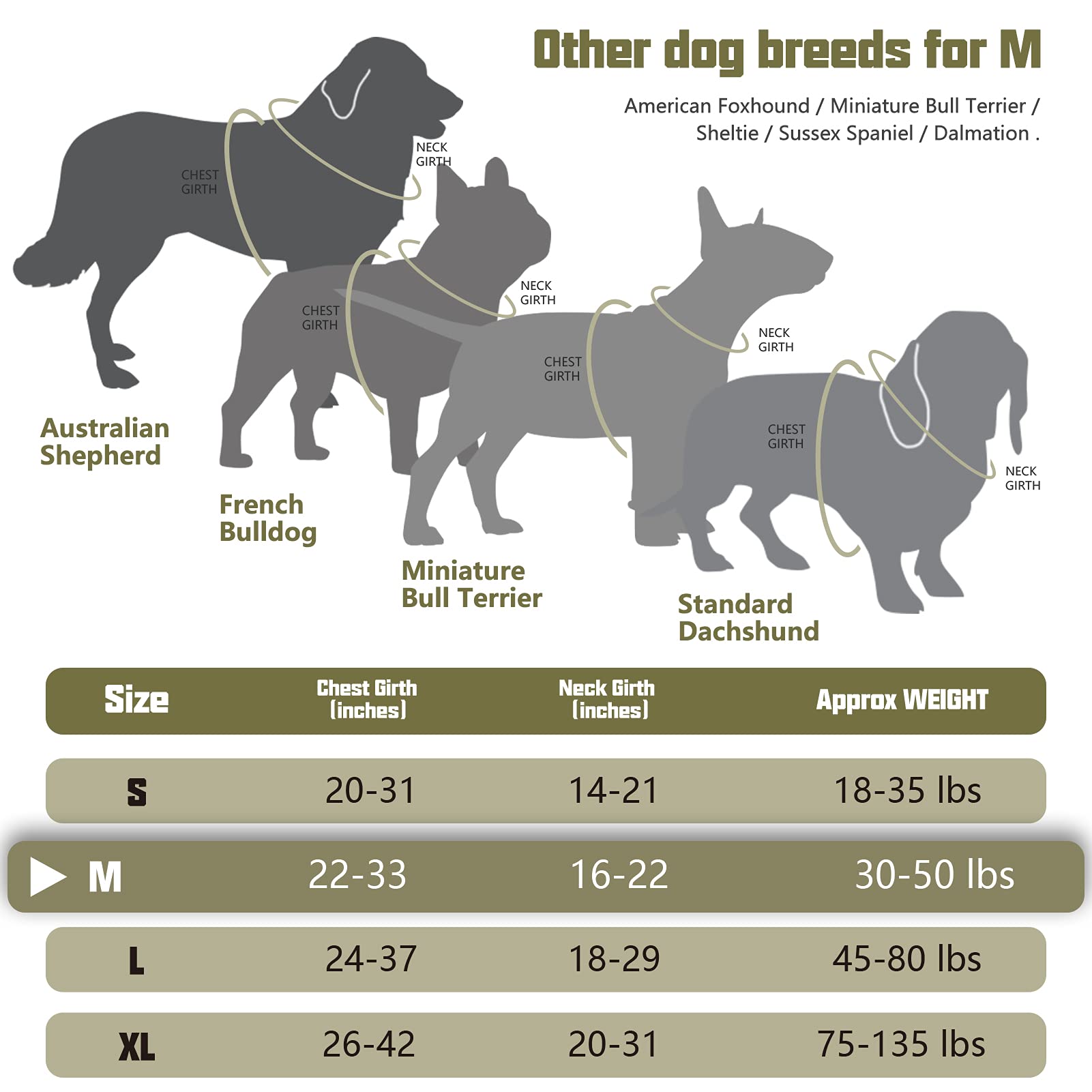 Auroth Tactical Dog Harness For Small Medium Dogs No Pull Adjustable Pet Harness Reflective K9 Working Training Easy Control Pet Vest Military Service Dog Harnesses Army Yellow M