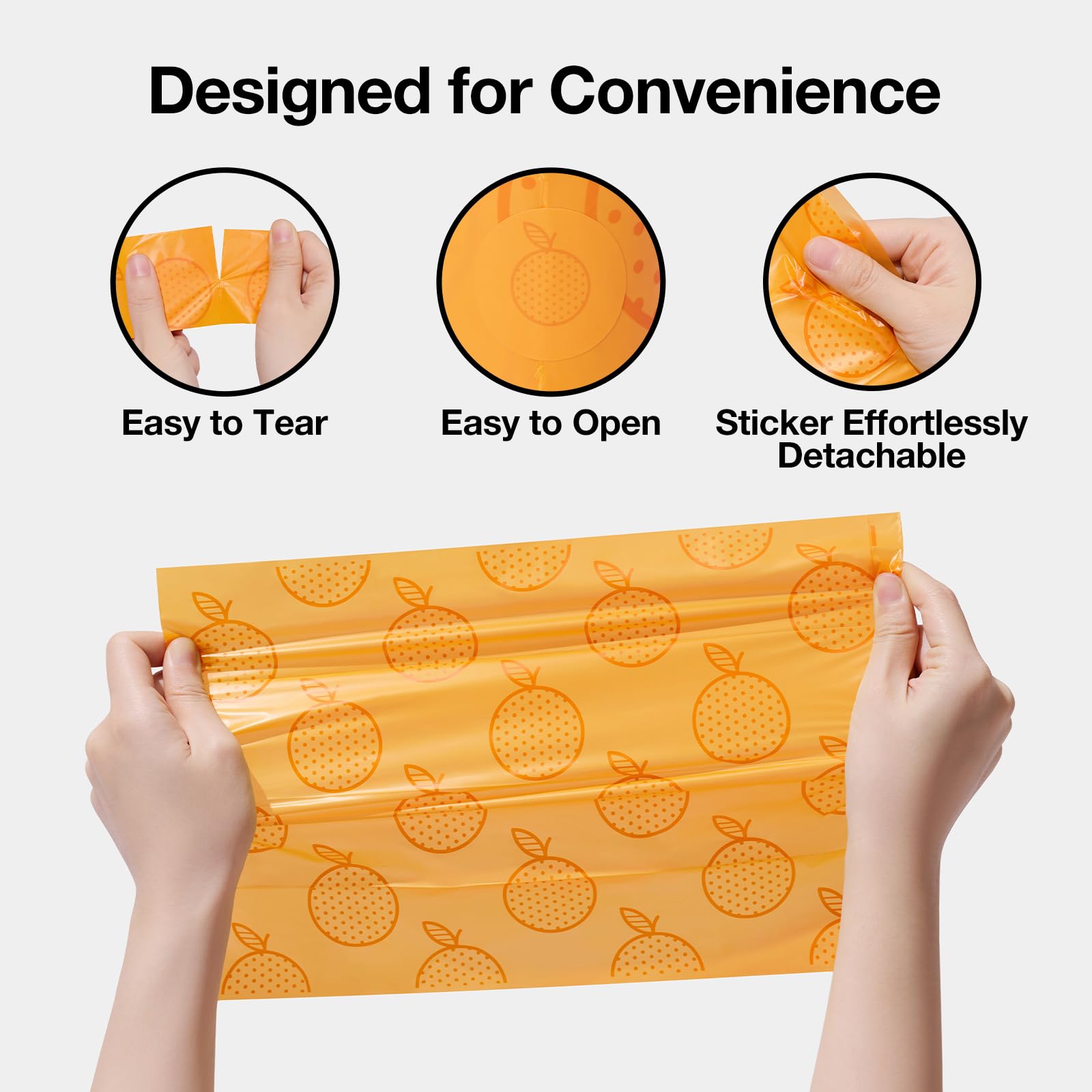 Vetreska Citrus Scented Dog Poop Bags, Leak Proof, Extra Thick And Large Pet Waste Bags For Dogs Walking, Cat Litter And Babies'