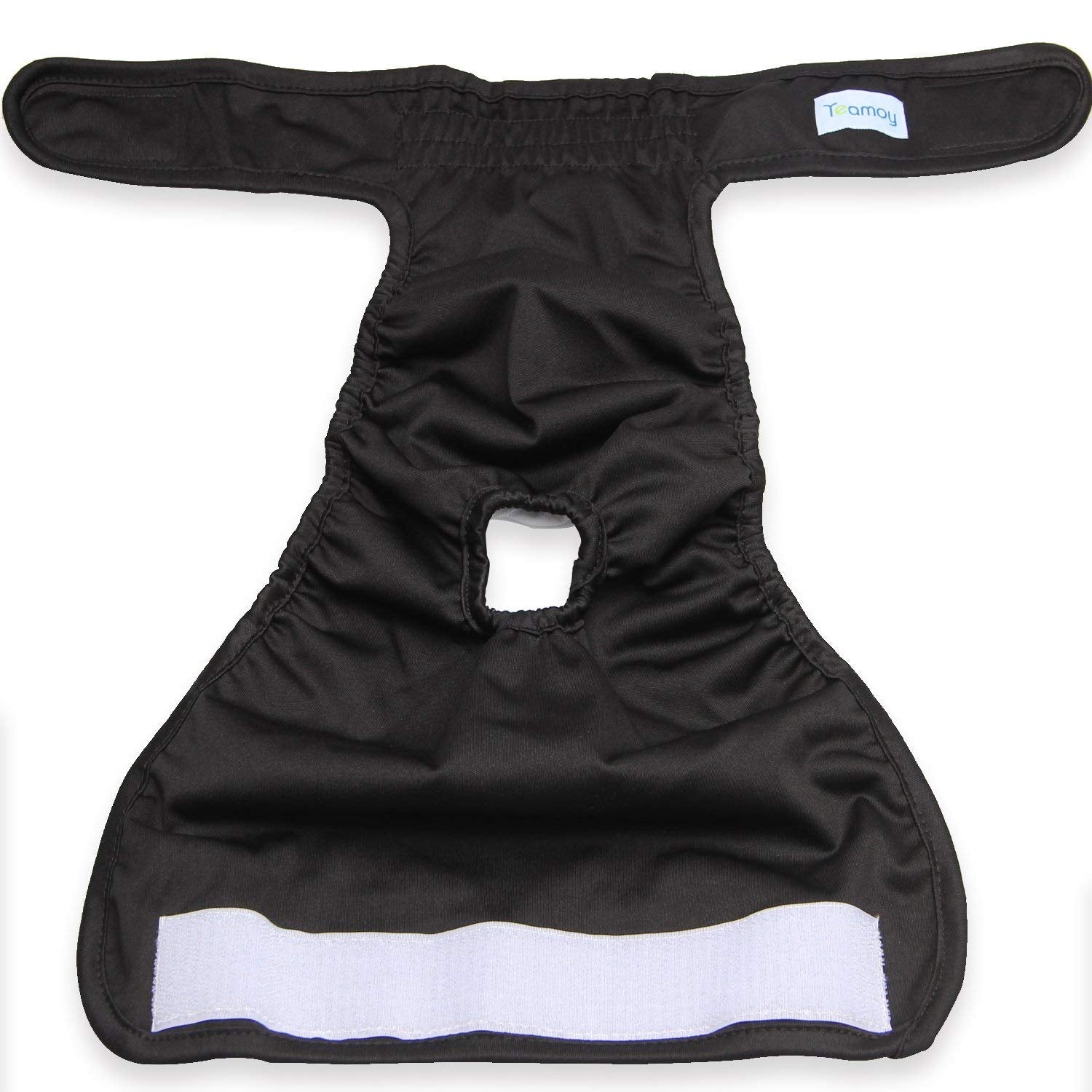 Teamoy 4pcs Washable Female Dog Diapers, Reusable Doggie Diaper Wraps for Female Dogs, Super-Absorbent and Comfortable, L2