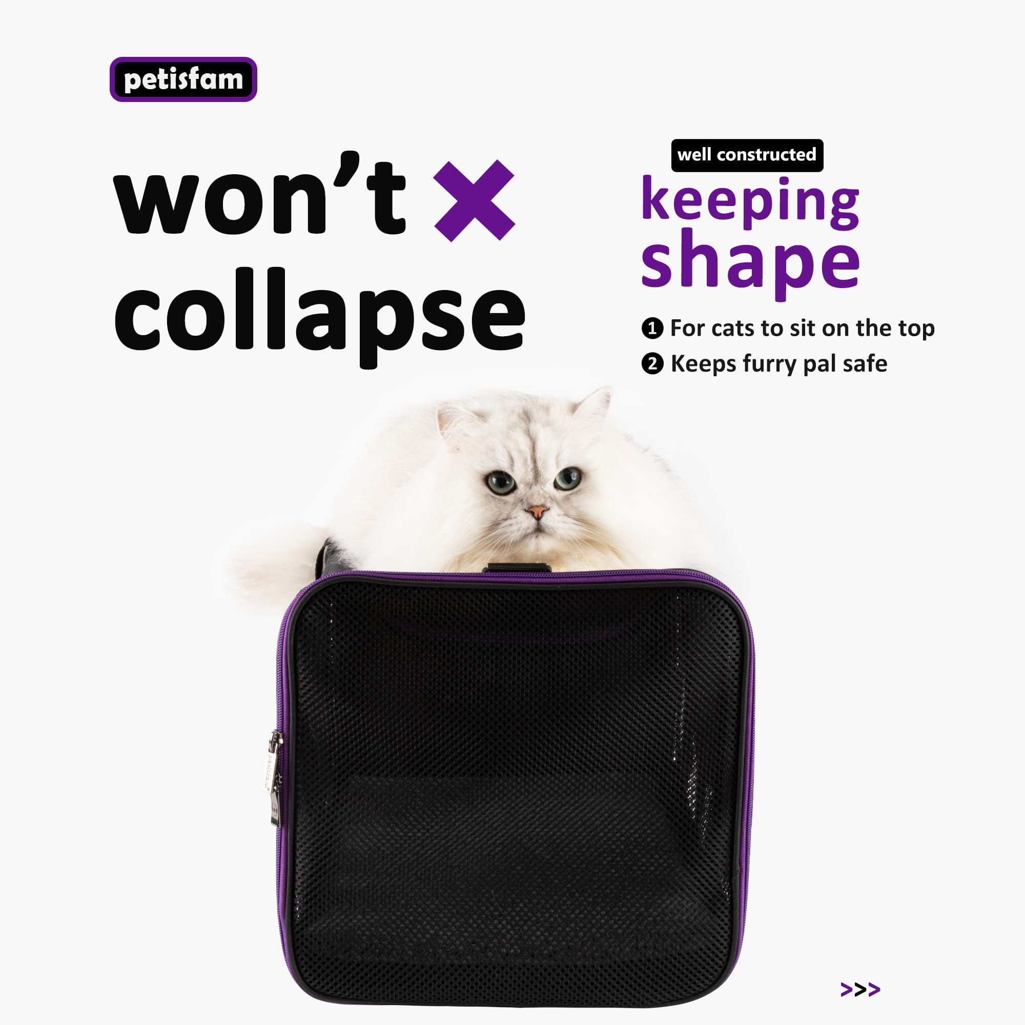 Soft Pet Carrier For Large And Medium Cats, 2 Kitties, Small Dogs. Easy To Get Cat In, Great For Cats That Don'T Like Carriers (