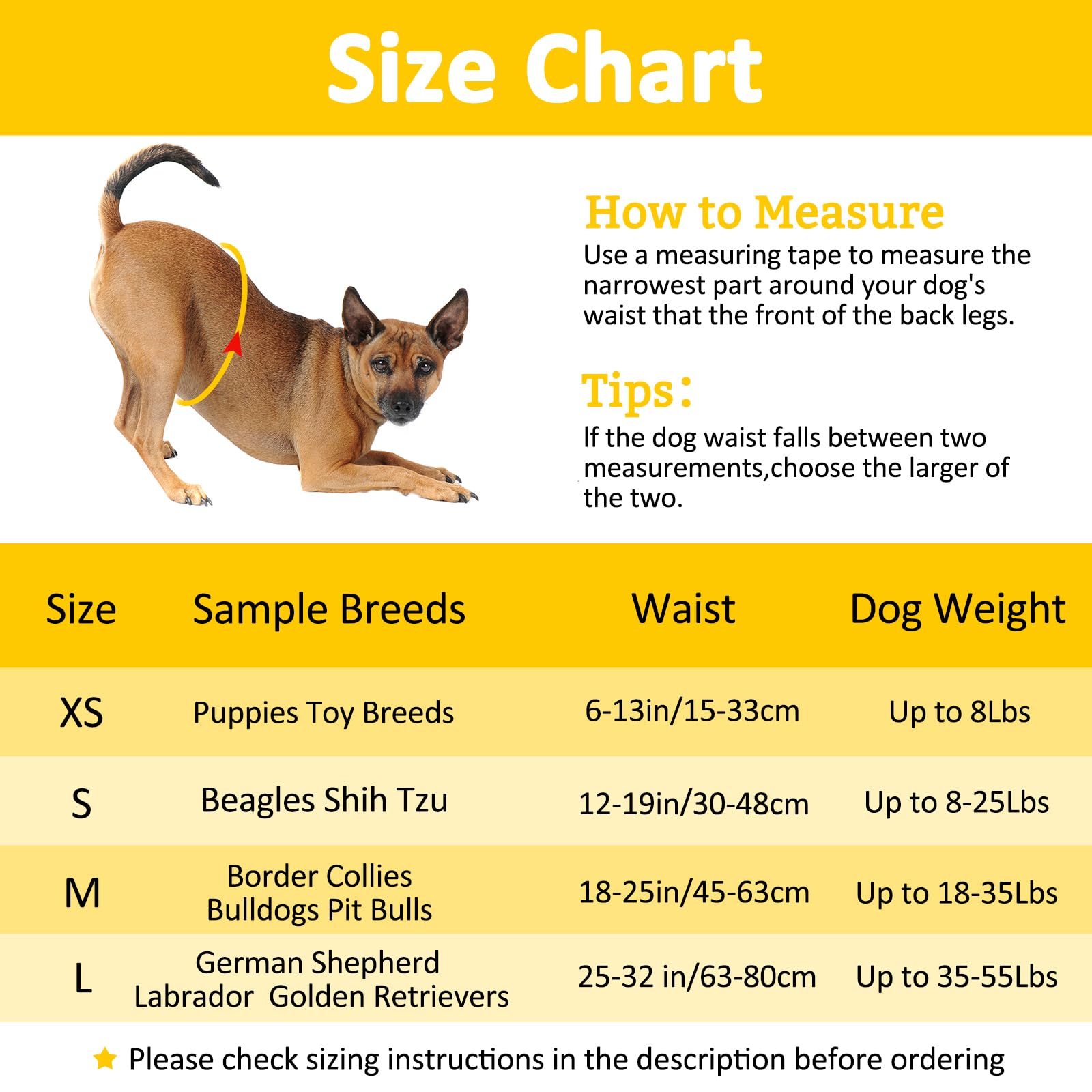 Dono Disposable Dog Diapers Male Dog Wraps, Including 48Pcs Super Absorbent Diapers For Dogs And Cats,S (12'-19')