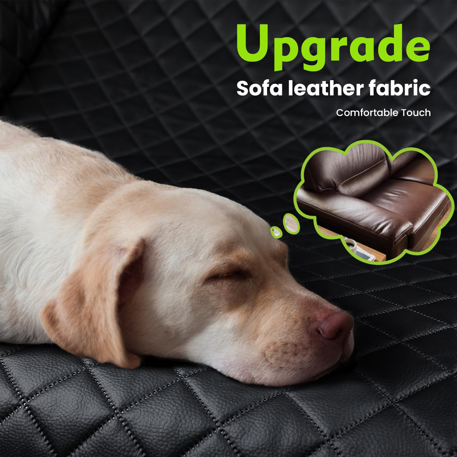 Back Seat Extender For Dogs 57 * 28.7 In, Upgraded Sofa Leather Dog Car Seat Cover For Back Seat, Foldable In The Car, Hard Pvc