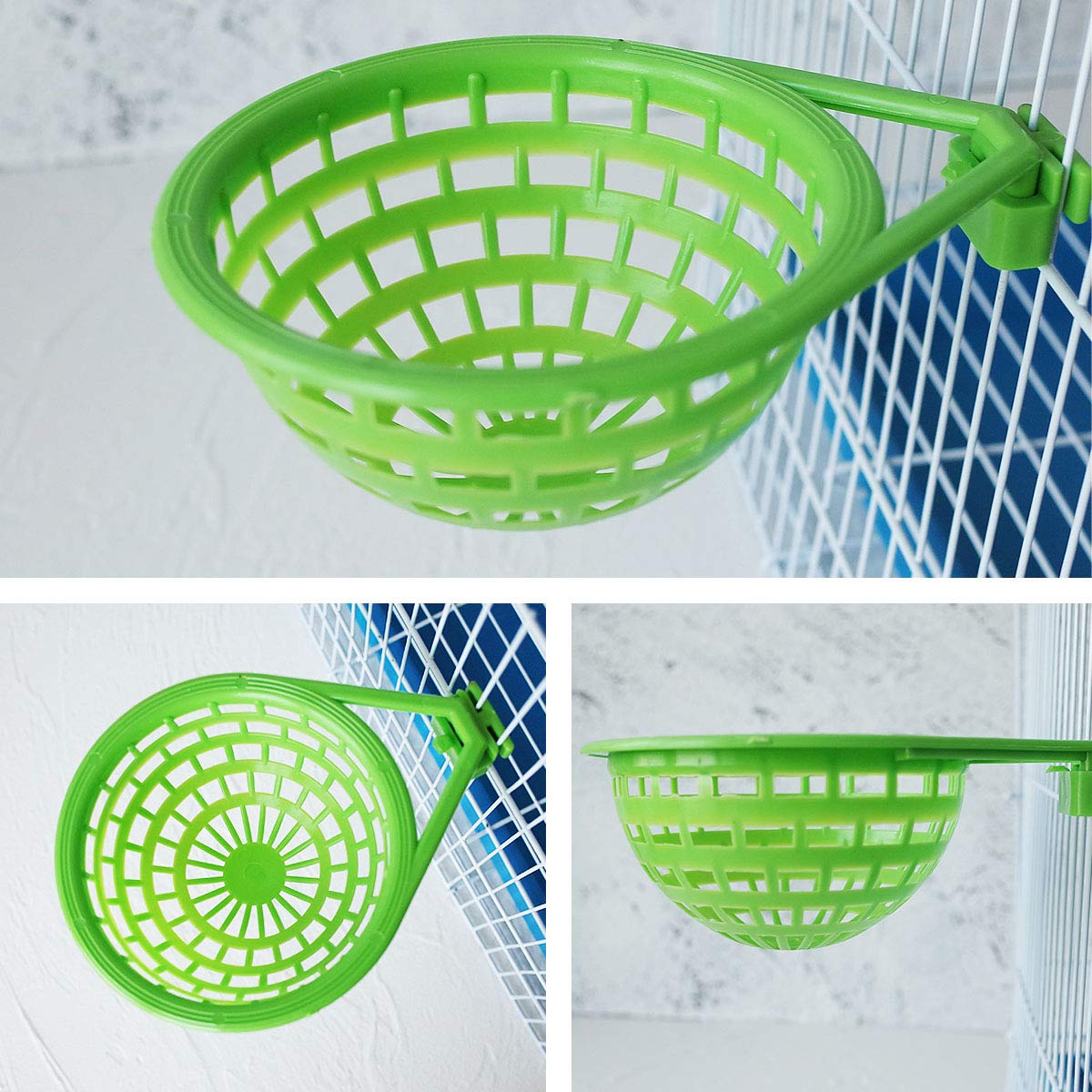 Foiburely 3 Sets Canary Nest Bird Nest Plastic Hatching Nest Finch Parrot Canary Nest With Nesting Pads