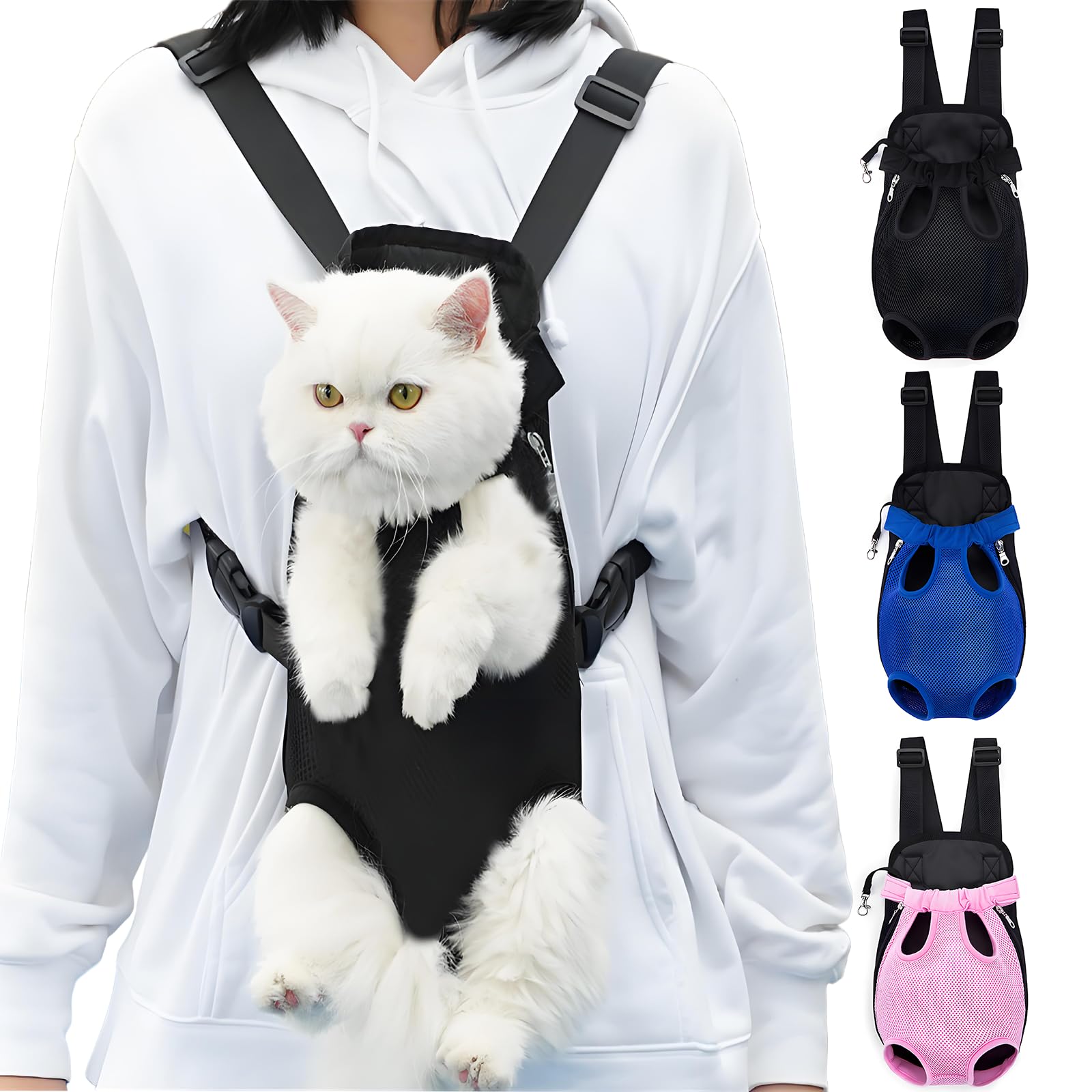 Pet Chest Bag, Adjustable Neck Circumference, Widened Shoulder Strap, Can Adapt to Different Body Types and Carrying Needs,Suita