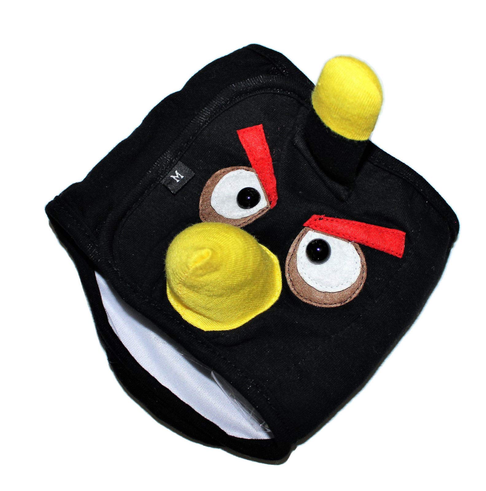 Dog Puppy Funny Diaper Belly Band Male Boy For Small Breeds (Black, M - Waist 10' - 13')