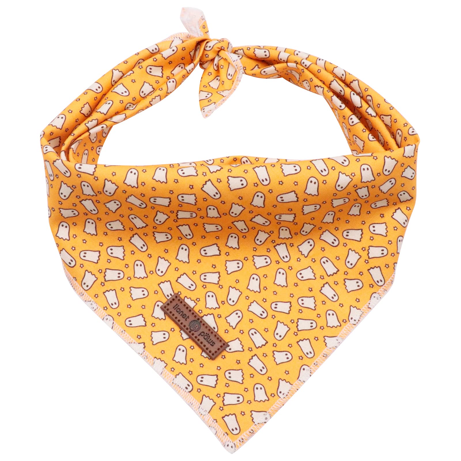 Lionet Paws Halloween Dog Bandana,Fabric Dogs Kerchief For Small Medium Large Dogs,Dog Cotton Triangle Bibs Scarf For Girl Boy
