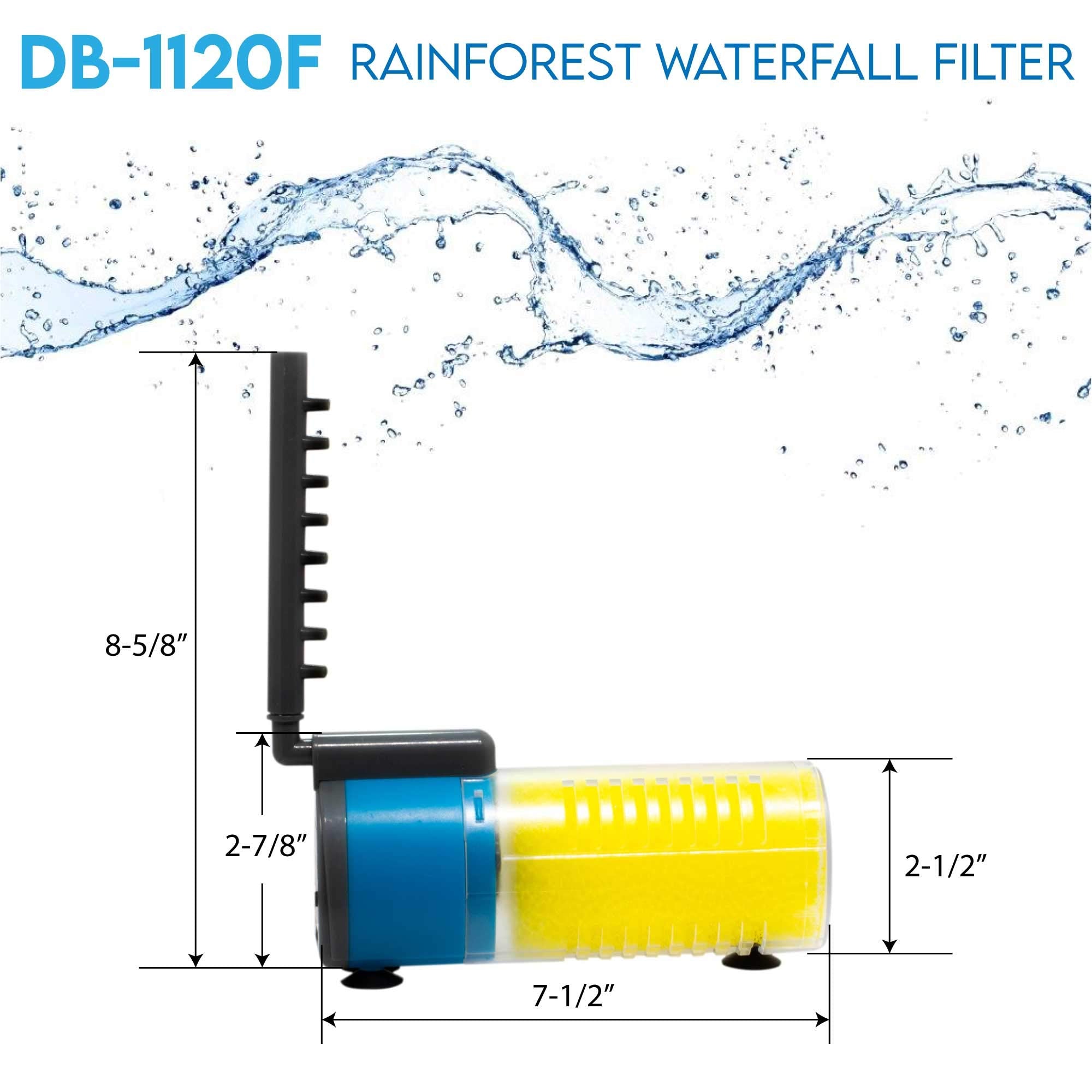 Aqua Dream 237 GPH Submersible Pump(900L/H,20W) Ultra Quiet 3-in-1 Internal Filter Water Pump for Pond,Aquarium,Fish Tank,Founta