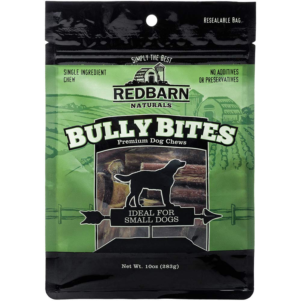 Redbarn All-Natural 3-5 Bully Bites Small Chew Sticks for Dogs & Puppies - Premium Grain-Free & Rawhide-Free Single Ingredient D