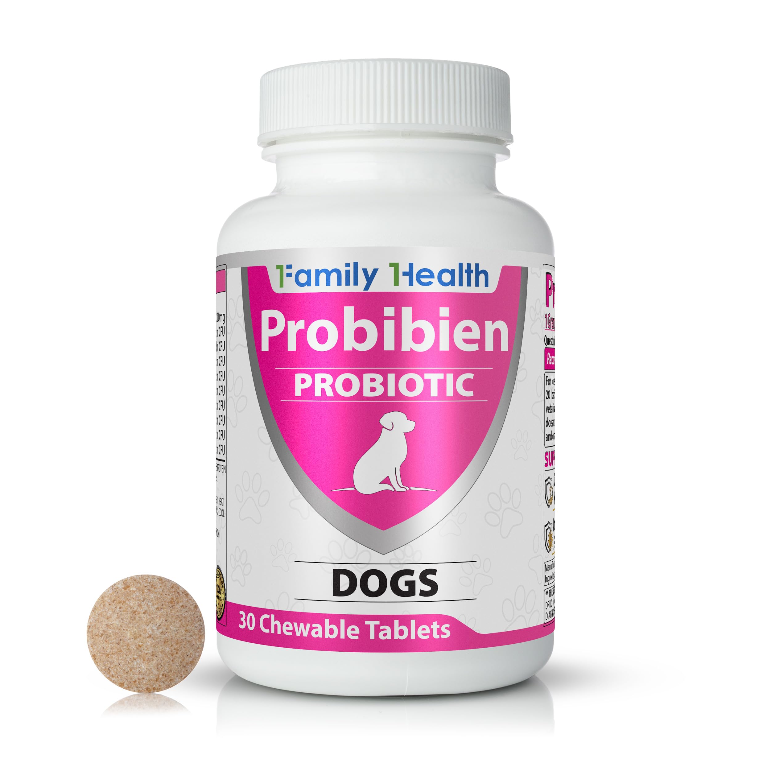 Probibien Probiotic for Dogs, 18 Billion CFUs +1 Gram of Fiber - 9 Native Gut Strains, Probiotic and Prebiotic Veterinary Supple