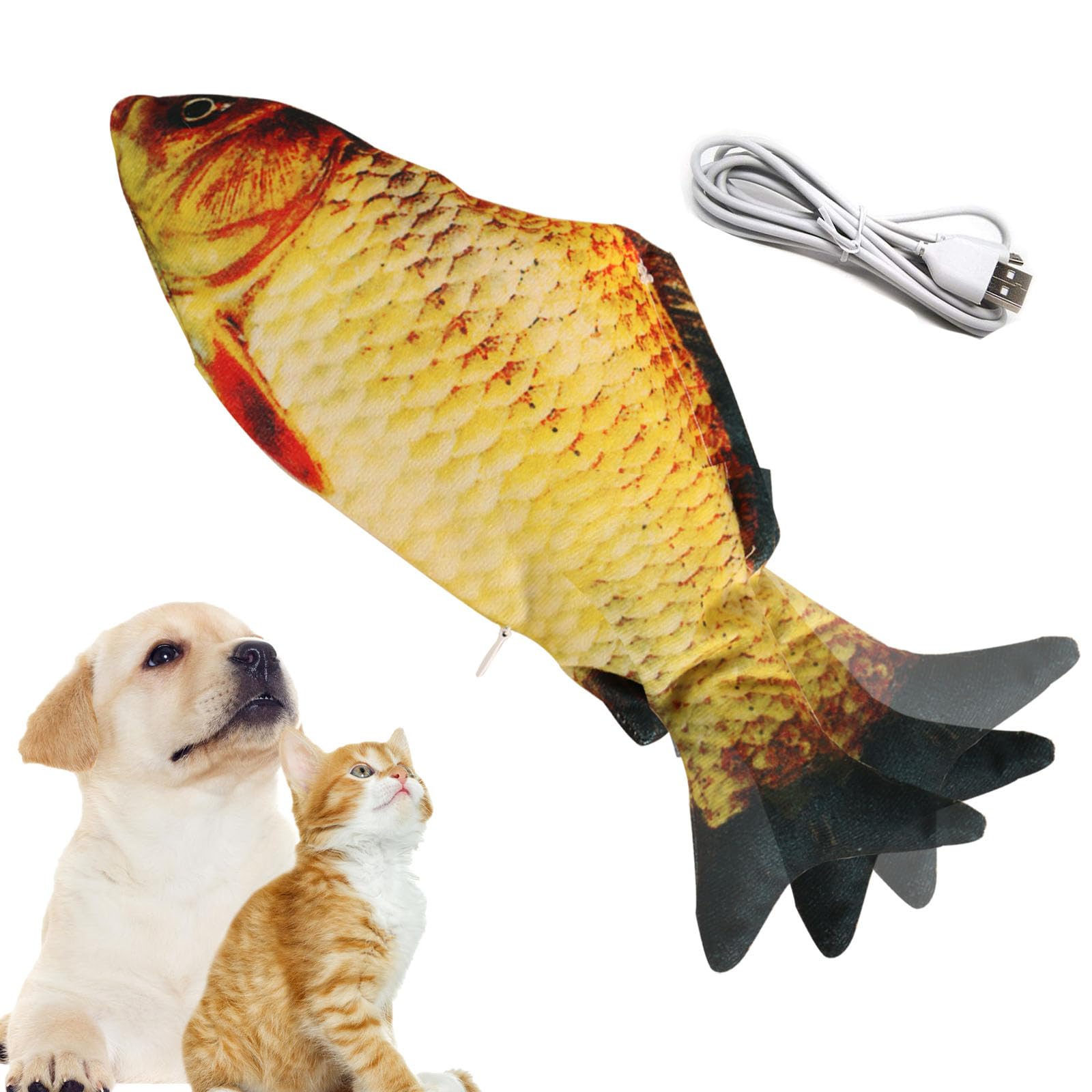 Vaiziq Flopping Fish Electric Moving Dog Fish Toy, Floppy Cat Toys For Dog Exercise, Reducing Stress For Cats And Small Dogs