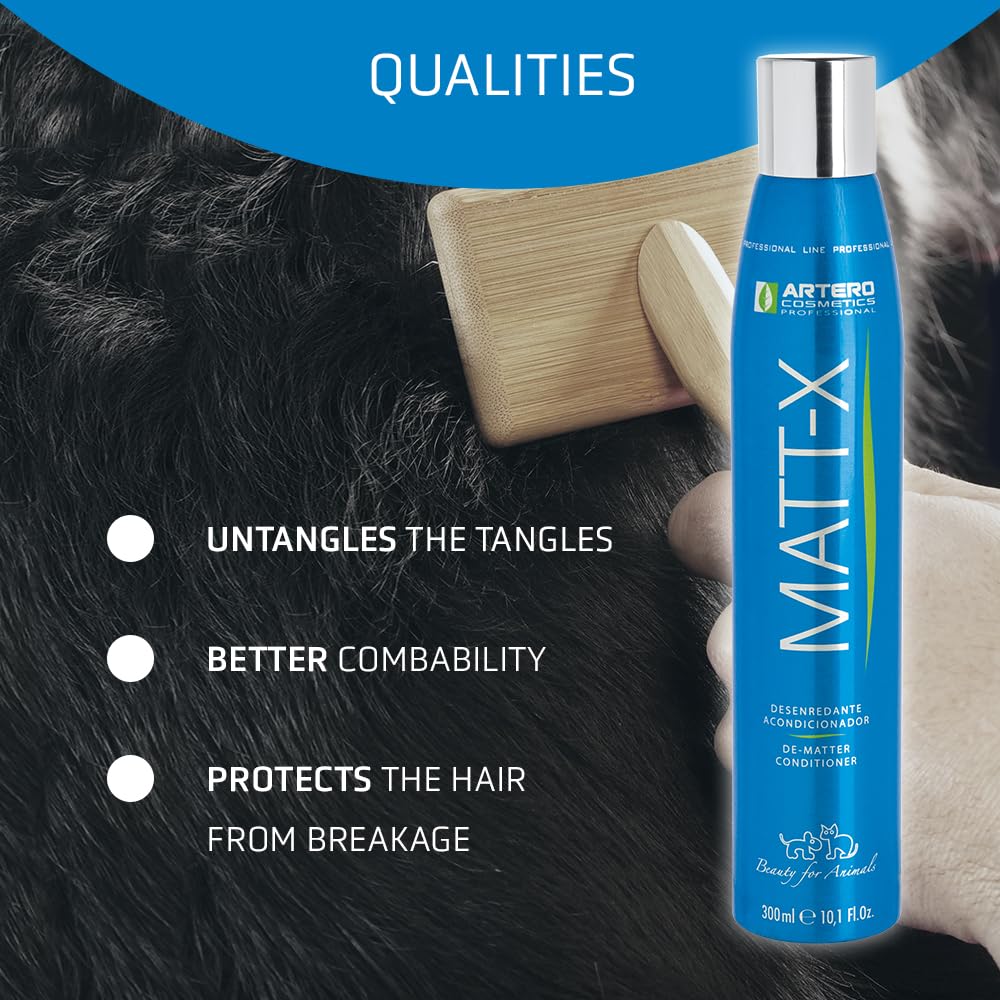 Artero Matt-X Dematter. Ultra Dematting And Finishing Spray For Dogs And Cats. A Powerful Dematting, Conditioning Spray