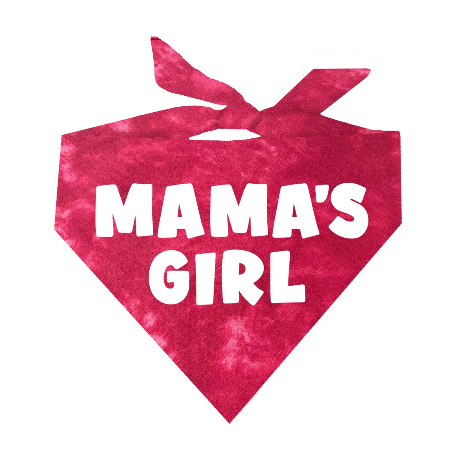 Mama'S Girl Dog Bandana | 100% Cotton For Mom | Valentine'S Day | Prop Photoshoot | Red Scrunch, One Size (949)