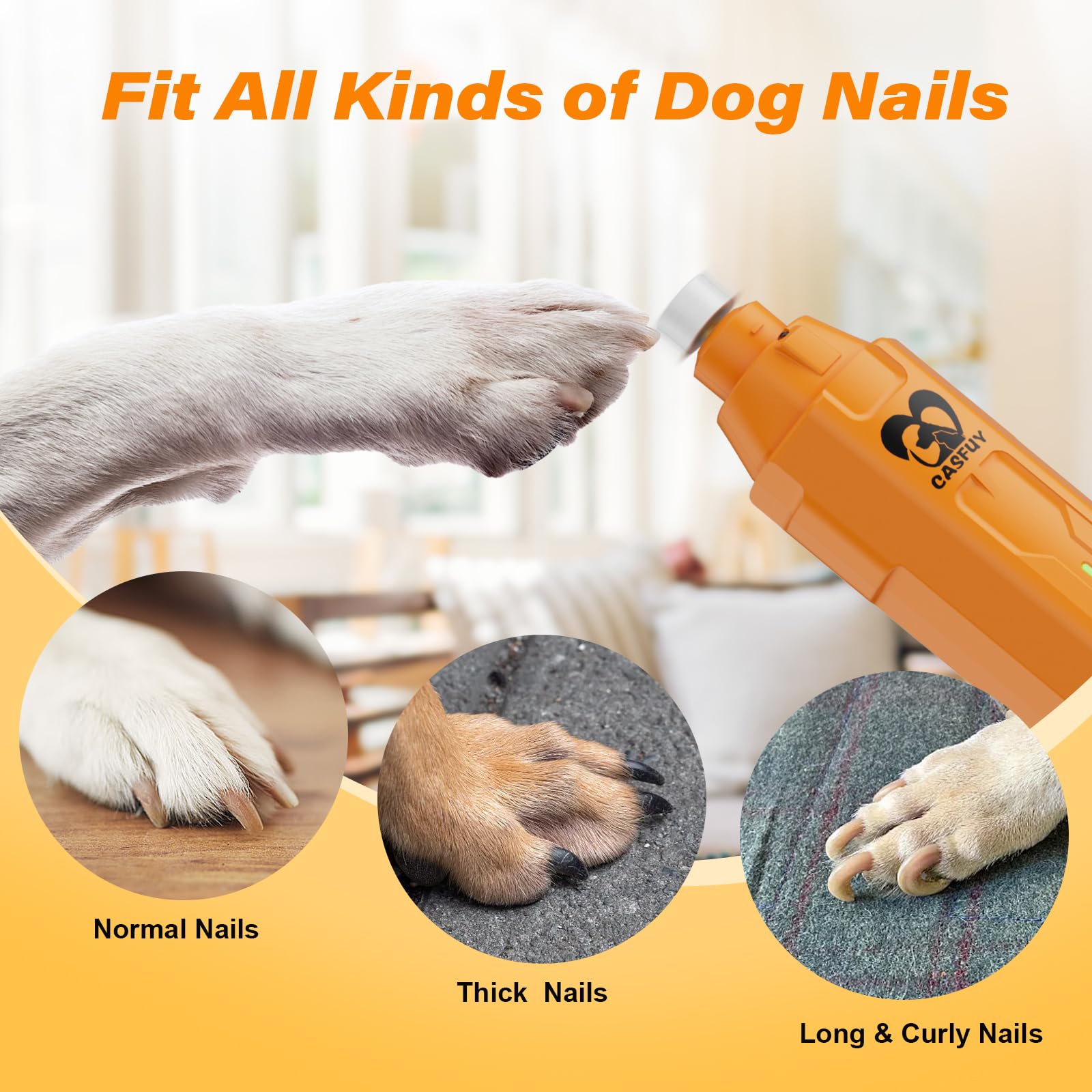 Casfuy Replacement Dog Nail Grinder Wheel – Compatible With N10, N20, N30, N50, N60, N65 (Not For N90)