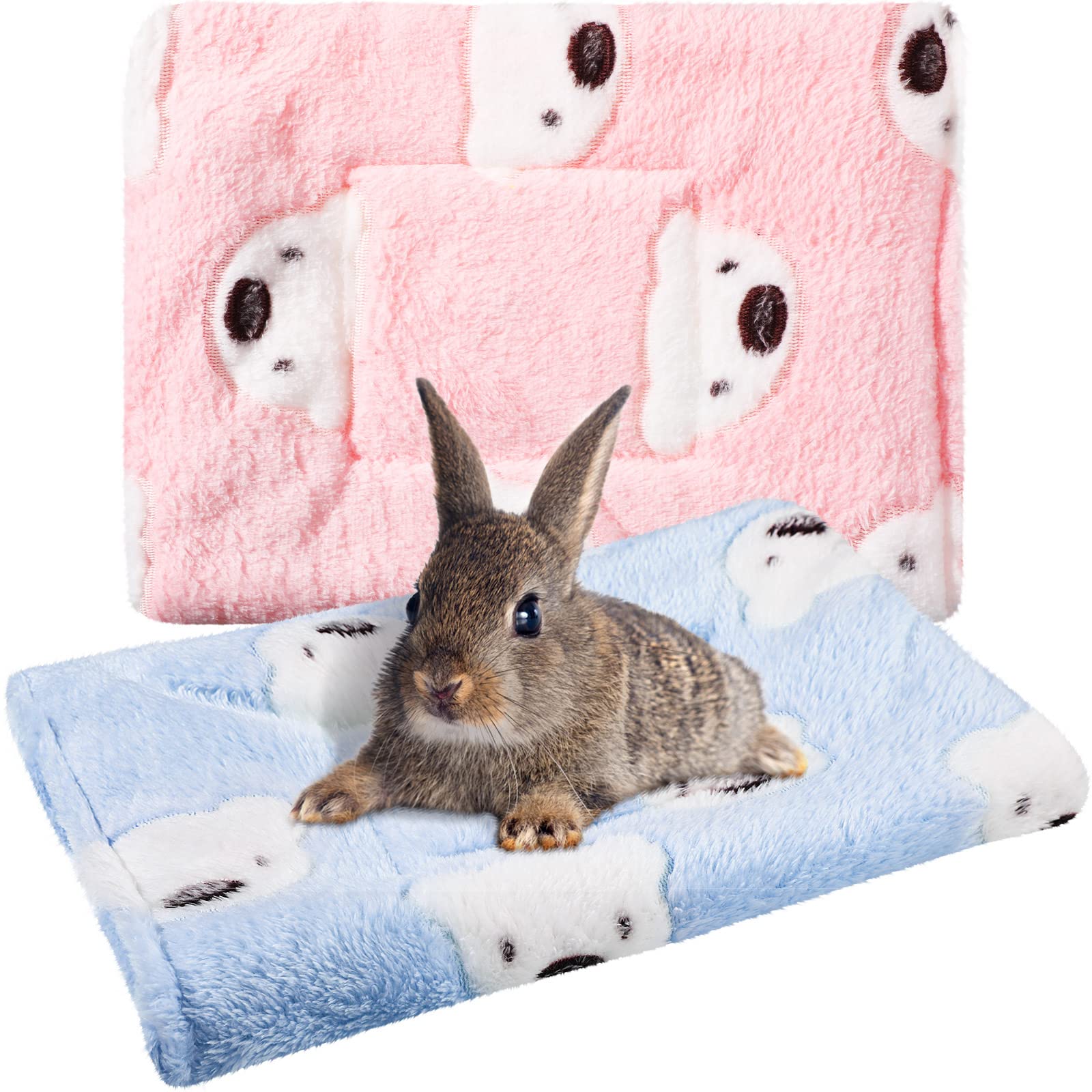 Jetec 2 Pieces Guinea Pig Hamster Warm Mats Bed Hamster Sleep Pad Squirrel Hedgehog Soft Cushion Rabbit Chinchilla Bed Mat House