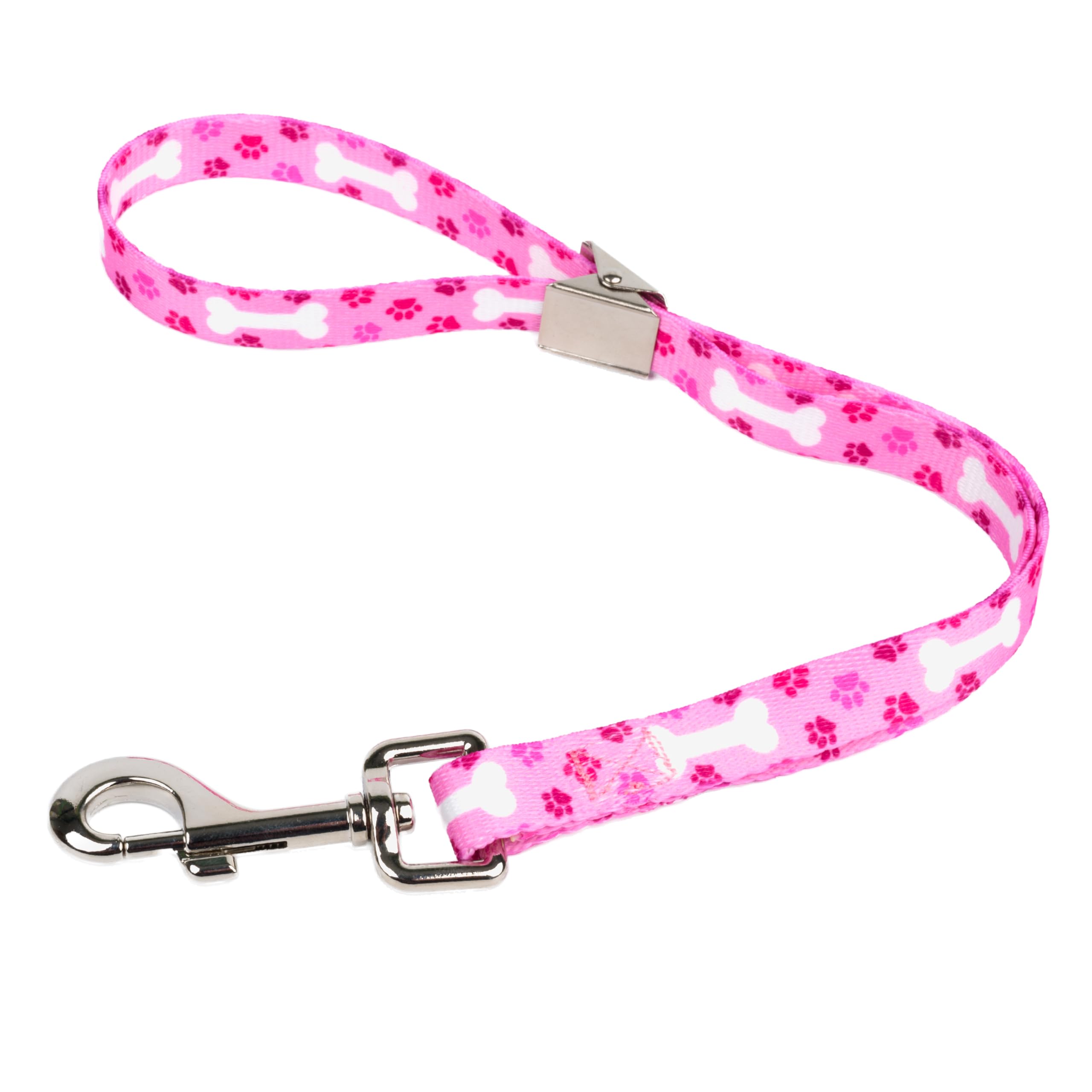 Country Brook Petz - Pink Oh My Dog Spring Loaded Grooming Loop Featuring Unique Designs For Any Style (5/8 Inch Wide, 20 Inch)
